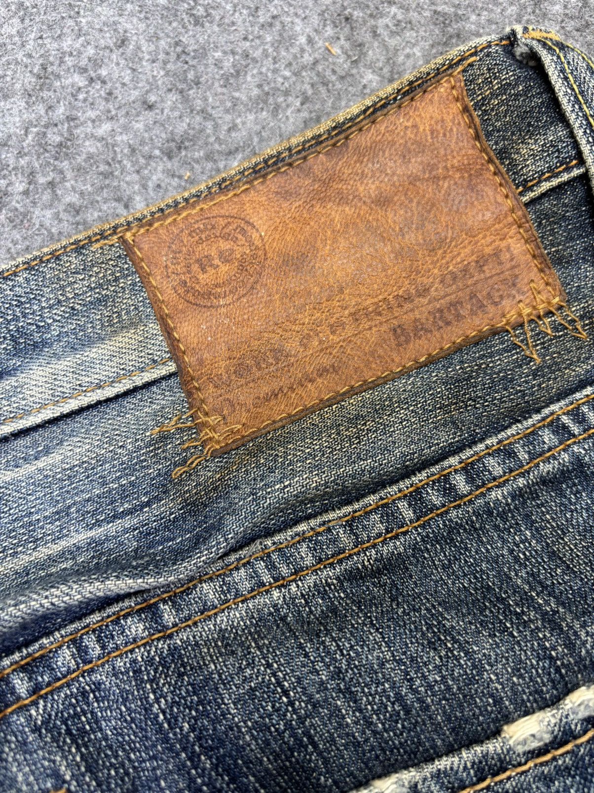 Japanese Brand 💥Insane Boro💥Archival Bartack Patchwork Denim F786 Size US 33 - 15 Thumbnail