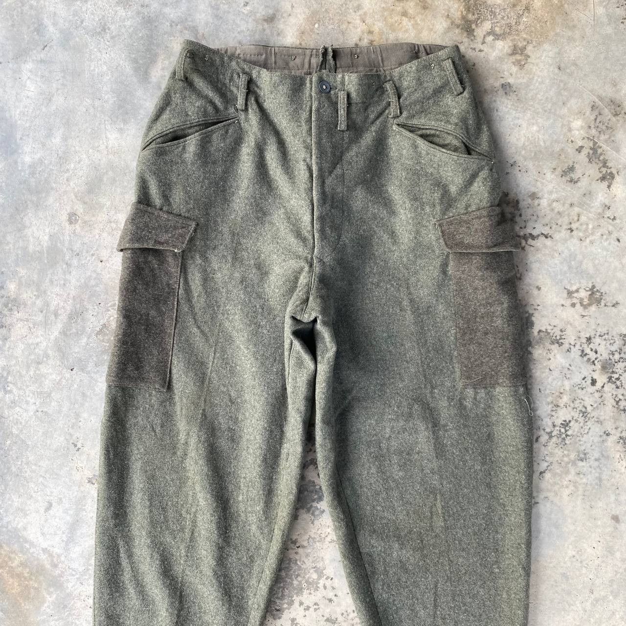 Vintage Extreme Rare Authentic WWI 1918 Military Wool Trousers Size US 34 / EU 50 - 8 Thumbnail