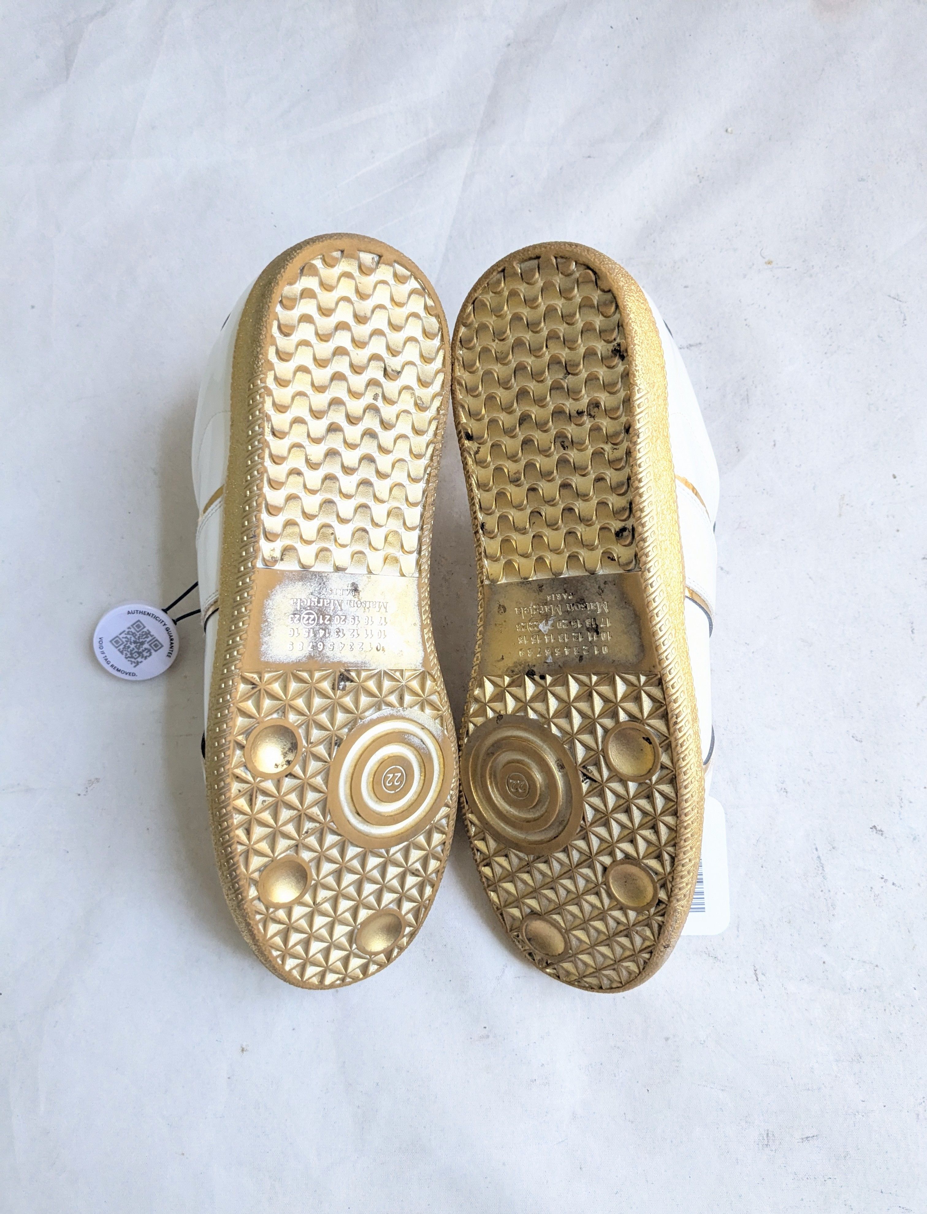 Maison Margiela Maison Margiela GAT Replica White Gold Patent Leather 8 41 Size US 8 / EU 41 - 16 Thumbnail