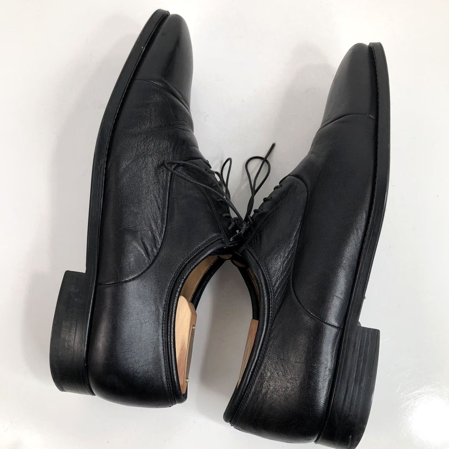 Magnanni MAGNANNI Leather Shoes Black 11.5 D Oxford Cap Toe Mens Size ONE SIZE - 6 Thumbnail