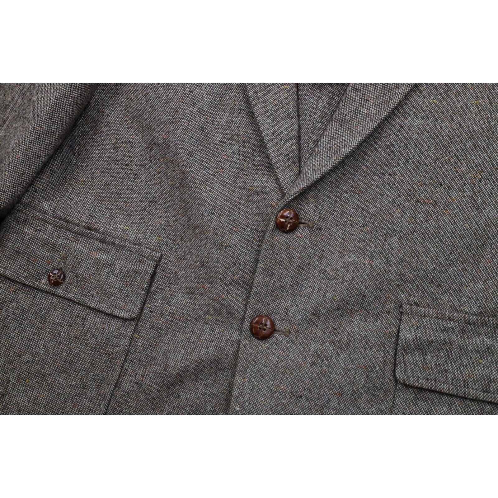 Vintage Vintage 70s Streetwear Rainbow Fleck Wool Tweed Suit Size 42R - 3 Thumbnail