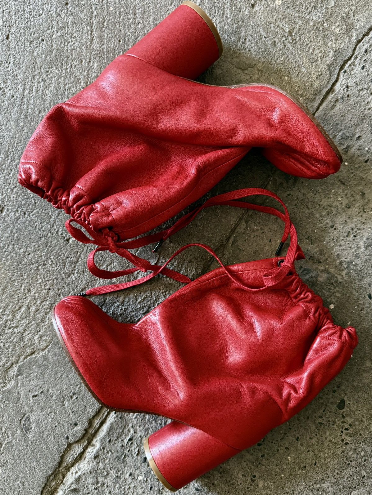 Maison Margiela Maison Margiela - SS2017 - Drawstring Balloon Tabi Boots Size US 6 / IT 36 - 12 Thumbnail