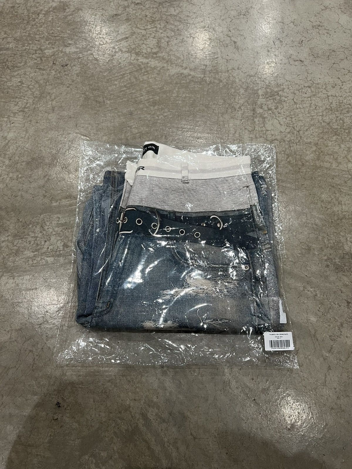 PROJECT G/R Project G/R Trompe-L'ŒIL Denim Pants Sz 3 Size US 34 / EU 50 - 4 Thumbnail