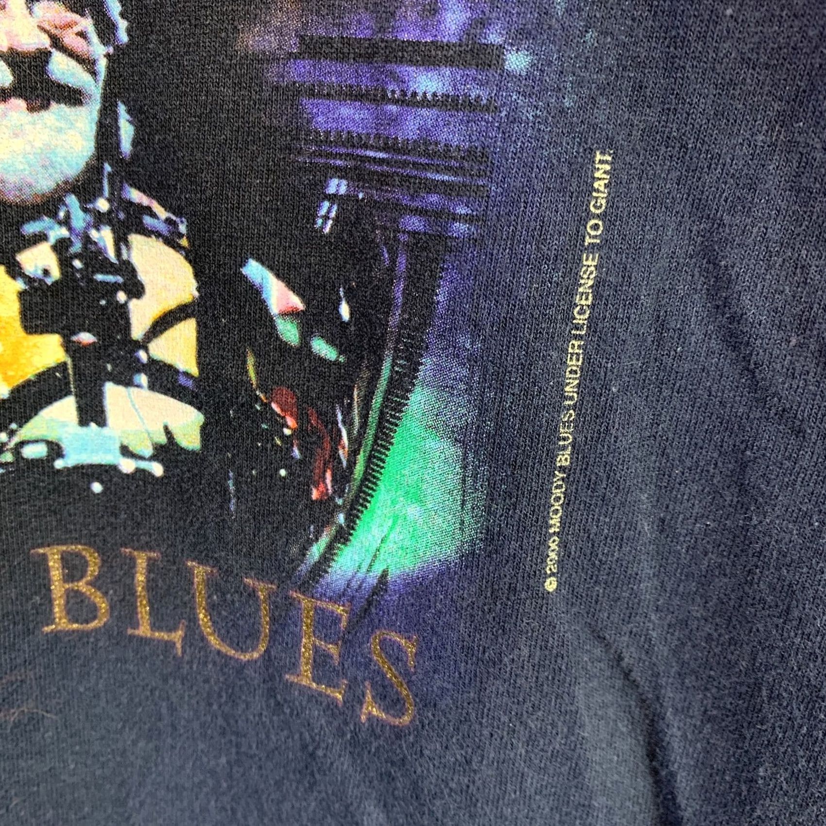 Vintage VINTAGE Moody Blues 2002 US Tour Band Tee T-Shirt XL Alstyle Apparel & Activewear Unisex Adults Blue 100% Cotton Short Sleeve Crew Neck Denim? Size US XL / EU 56 / 4 - 3 Thumbnail