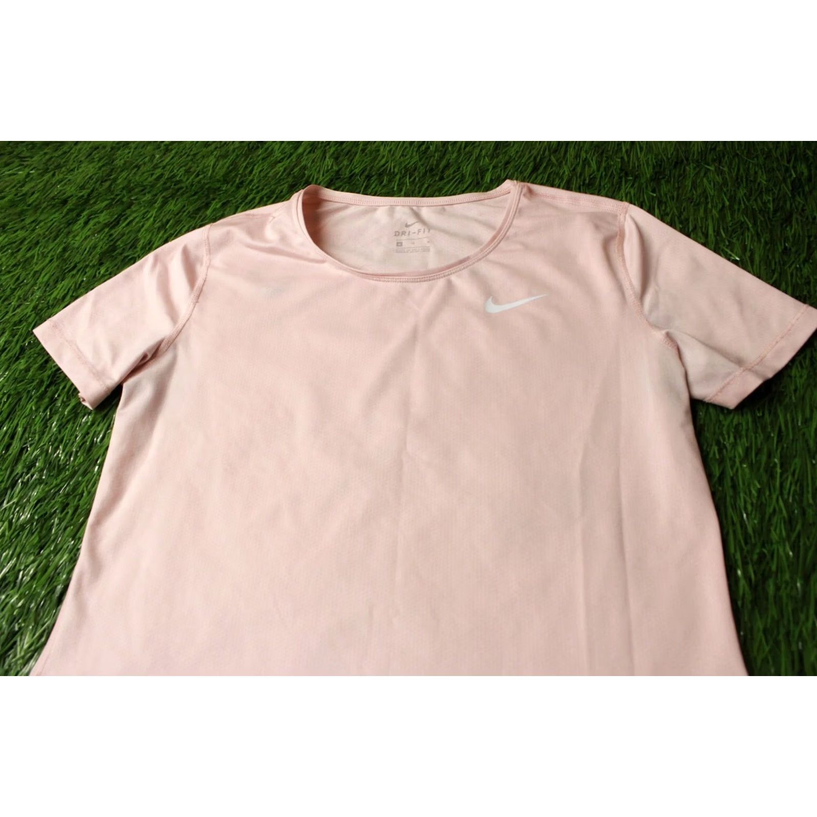 Nike Nike Dri-FIT ORIGINAL RUN Running Women Training Shirt Jersey Tee M Pink Women's Nike Dri-FIT Training Shirt Size M / US 6-8 / IT 42-44 - 2 Thumbnail