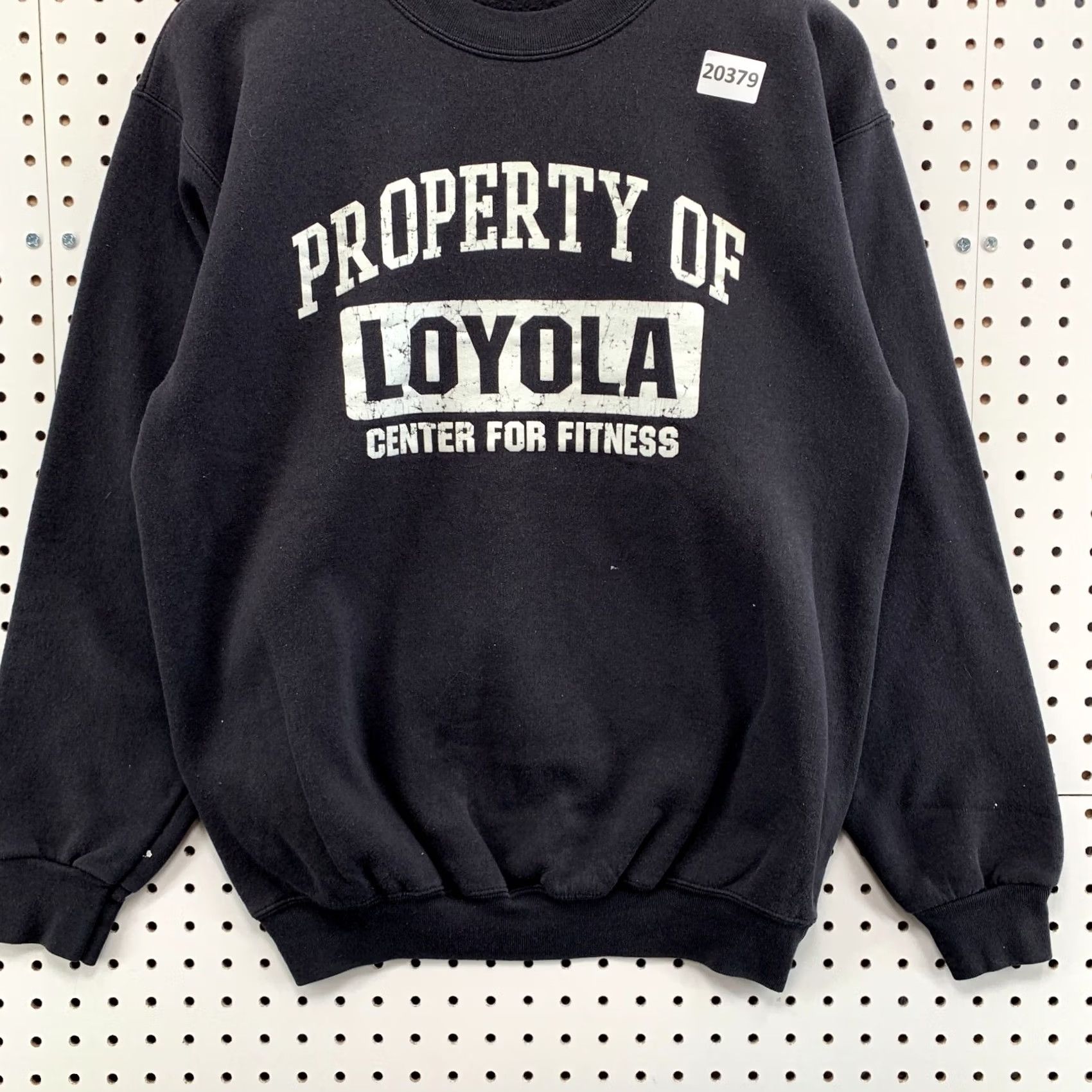 Vintage Loyola University Sweatshirt Mens Medium Black Crewneck Pullover Faded 21x27 Size US M / EU 48-50 / 2 - 7 Thumbnail