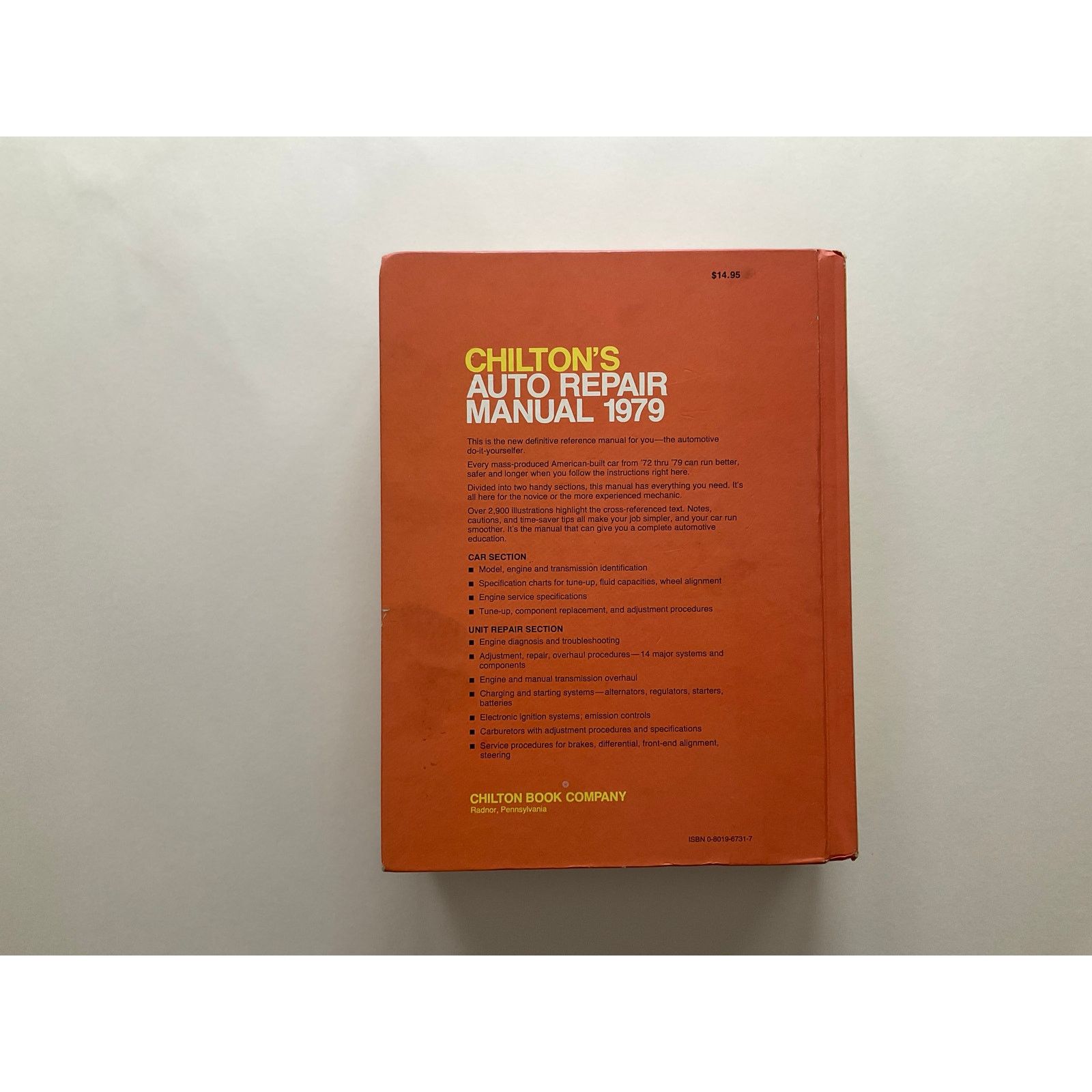 Other Chilton's Auto Repair Manual American Cars 1972-79 Vintage Size ONE SIZE - 2 Thumbnail