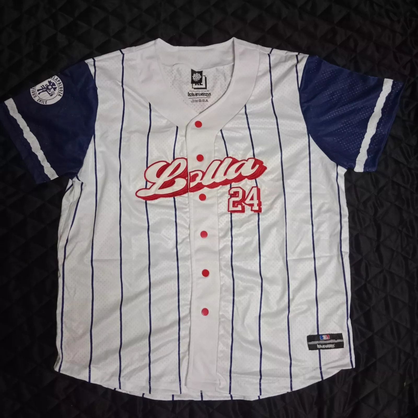 Band Tees × Rap Tees Lollapalooza Santiago Chile Music Festival Baseball Jersey Size US XL / EU 56 / 4 - 1 Thumbnail