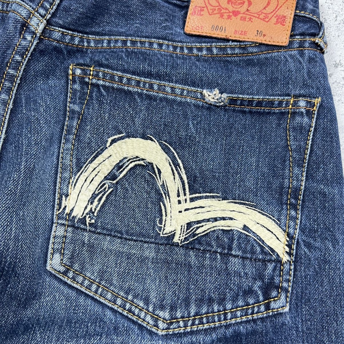 Evisu 00s Evisu Embroidered Logo Vintage Y2K Slevedge Jeans Size US 30 / EU 46 - 4 Thumbnail