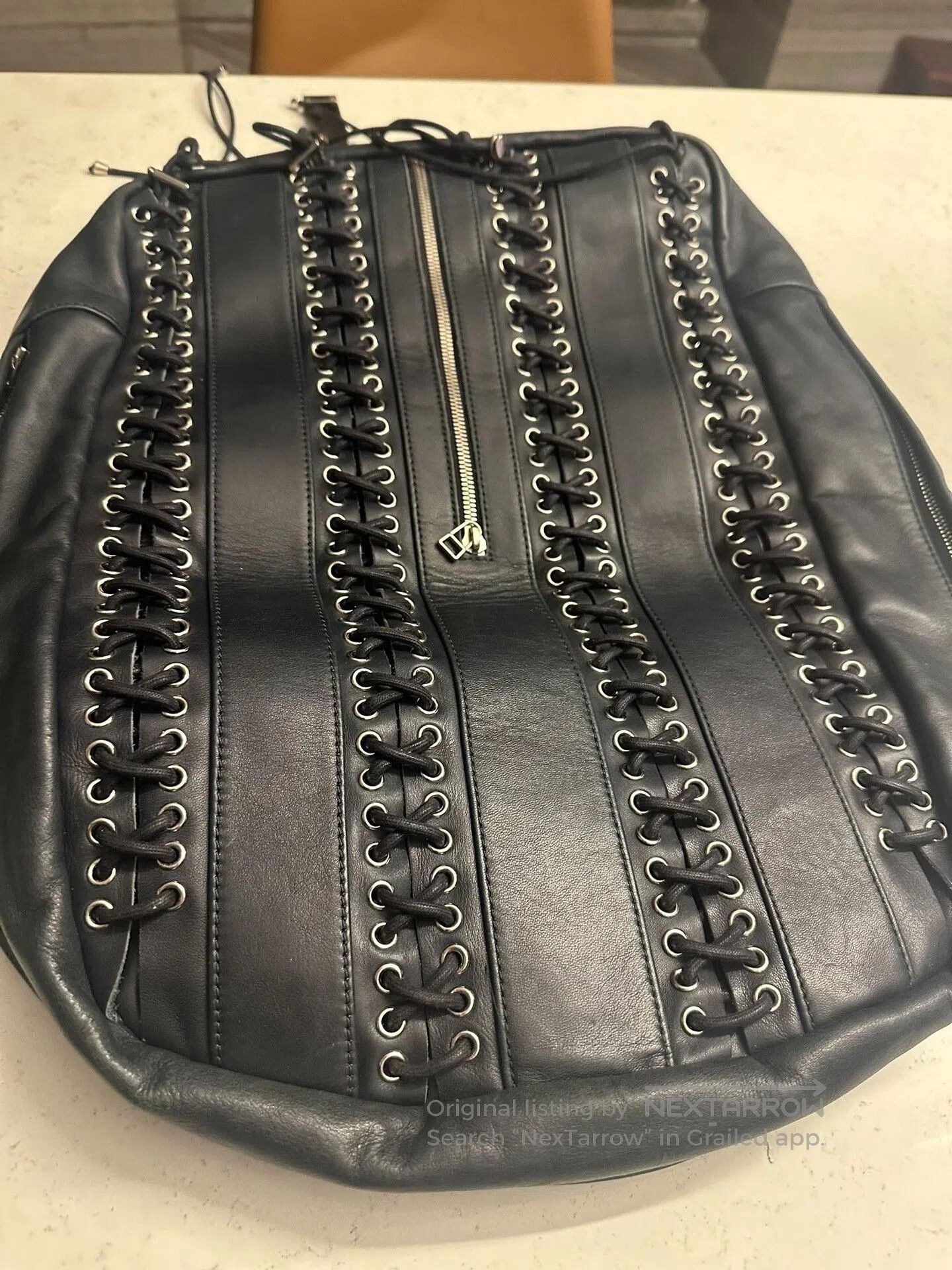 Hood By Air hood by air stylish black backpack with laces. Size ONE SIZE - 6 Thumbnail