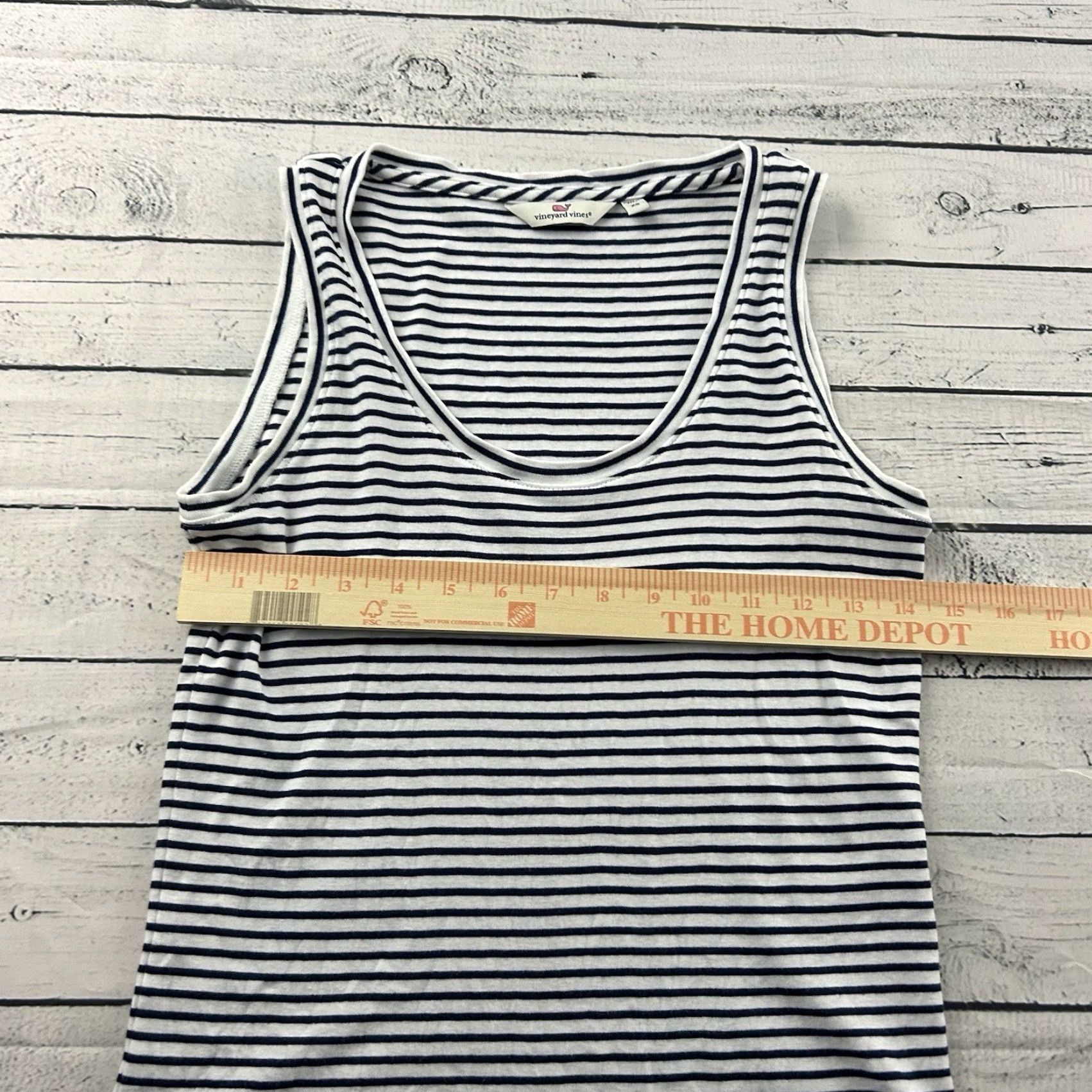 Vineyard Vines Vineyard Vines Tank Shirt Sleeveless Striped Casual Women XS Blue White Size XS / US 0-2 / IT 36-38 - 4 Thumbnail