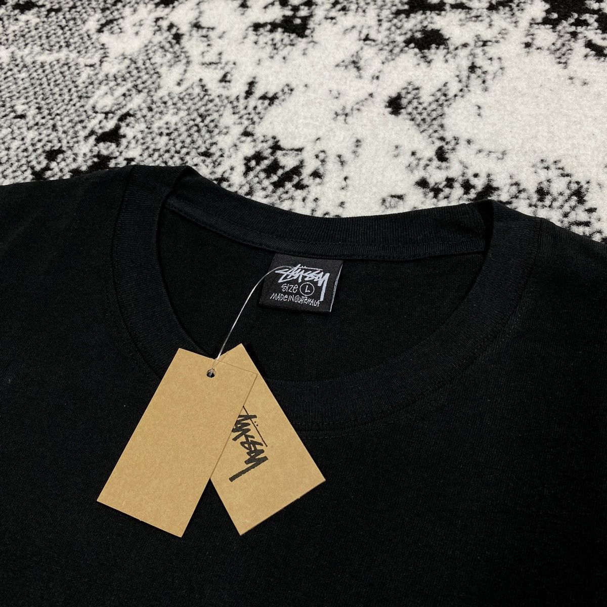 Stussy STUSSY STRIKE PIGMINET DYED TEE IN BLACK Size US L / EU 52-54 / 3 - 5 Thumbnail