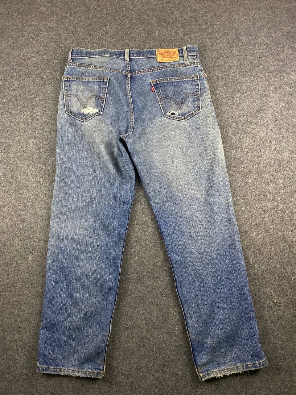 Levi's vintage levis 550 relaxed fit distressed denim Size US 38 / EU 54 - 1 Thumbnail