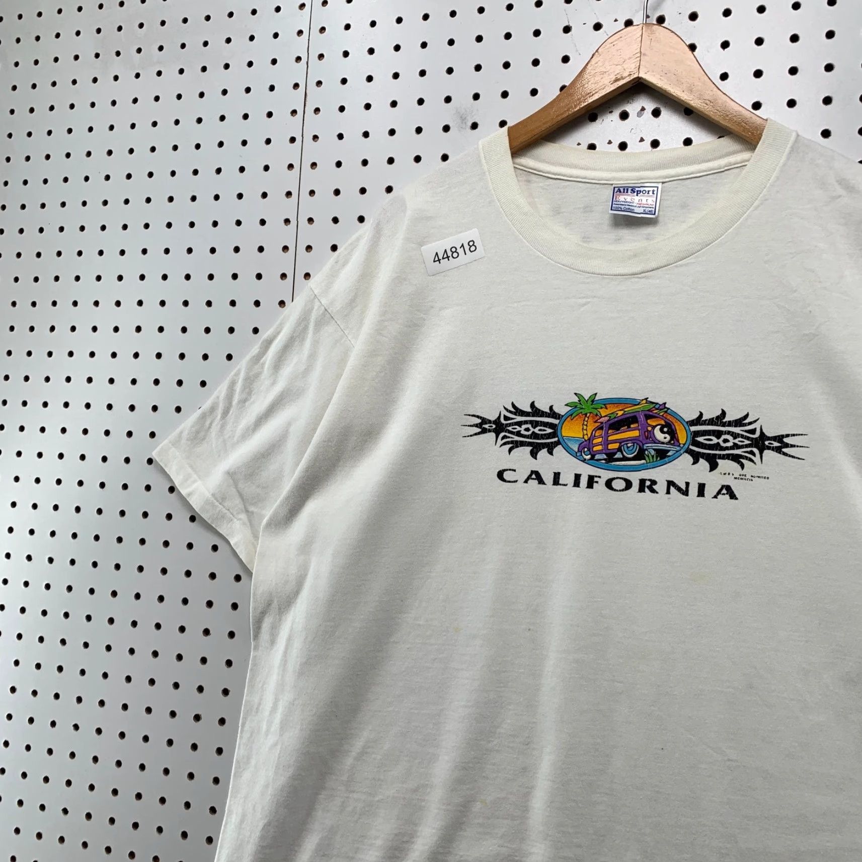 Vintage VINTAGE California Woody Wagon Surf Shirt Mens XL White Single Stitch USA Size US XL / EU 56 / 4 - 2 Thumbnail