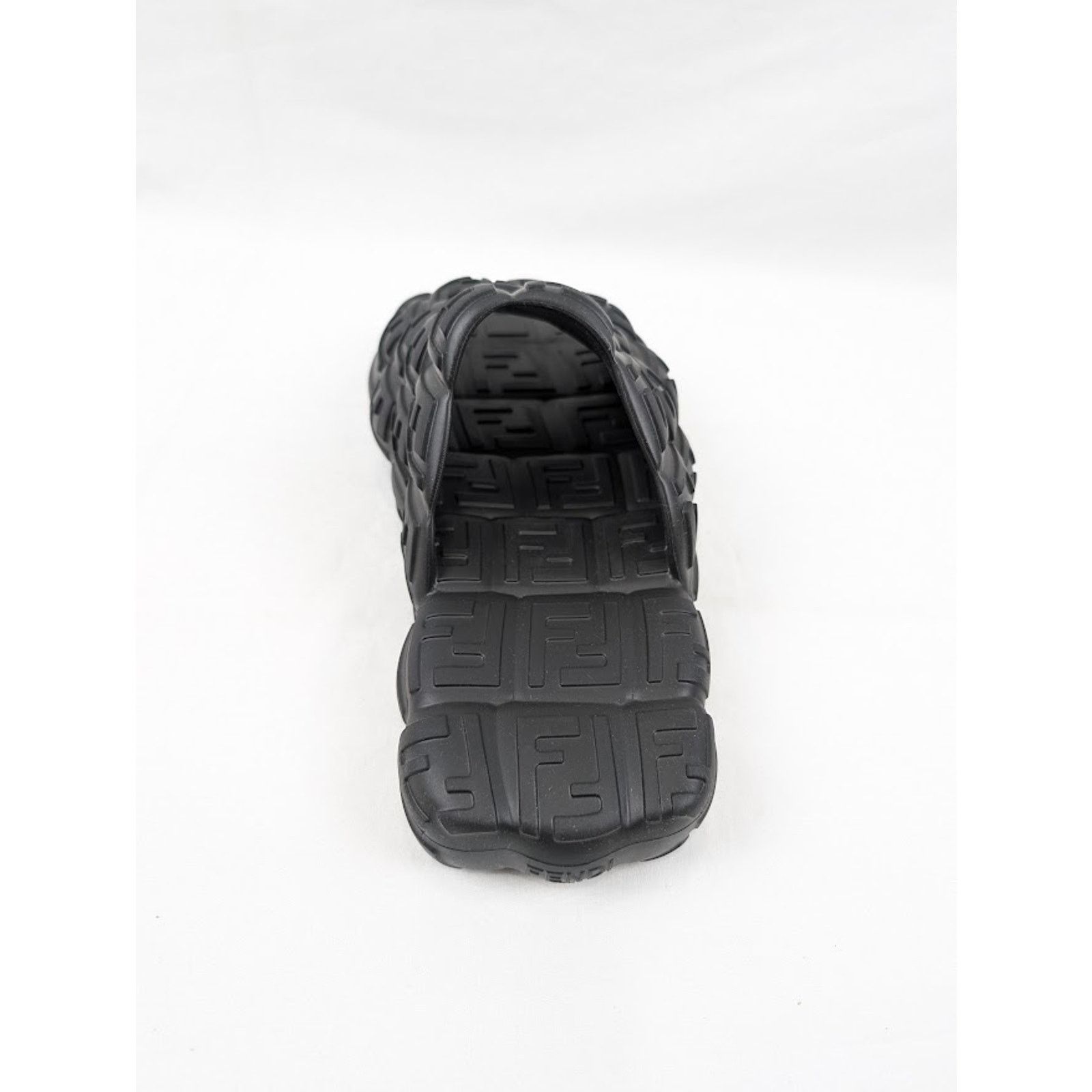 Fendi o1rshd1 Rubber Sole Fendi Logo Slipper Slide Sandal in Nero Size US 7 / EU 40 - 9 Thumbnail