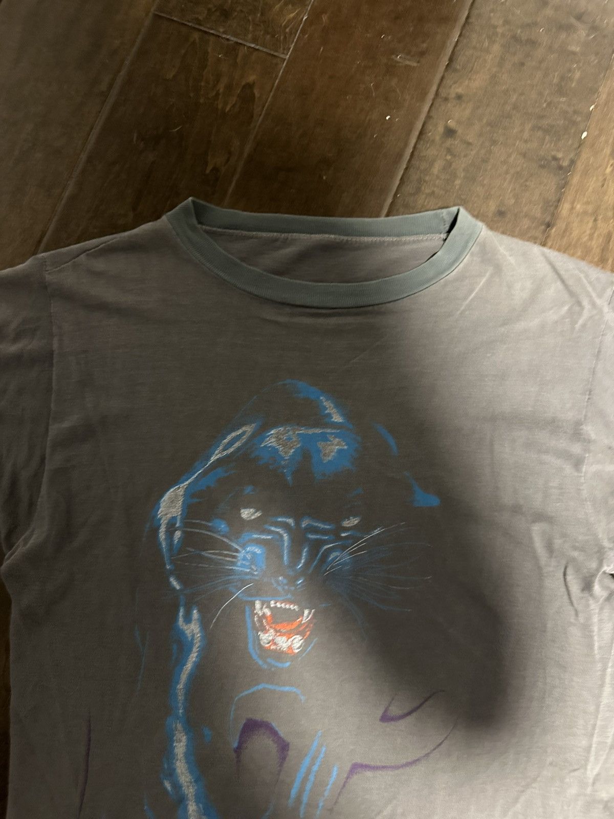 Vintage True VTG Single Stitch Faded Panther Shirt Size US L / EU 52-54 / 3 - 6 Thumbnail
