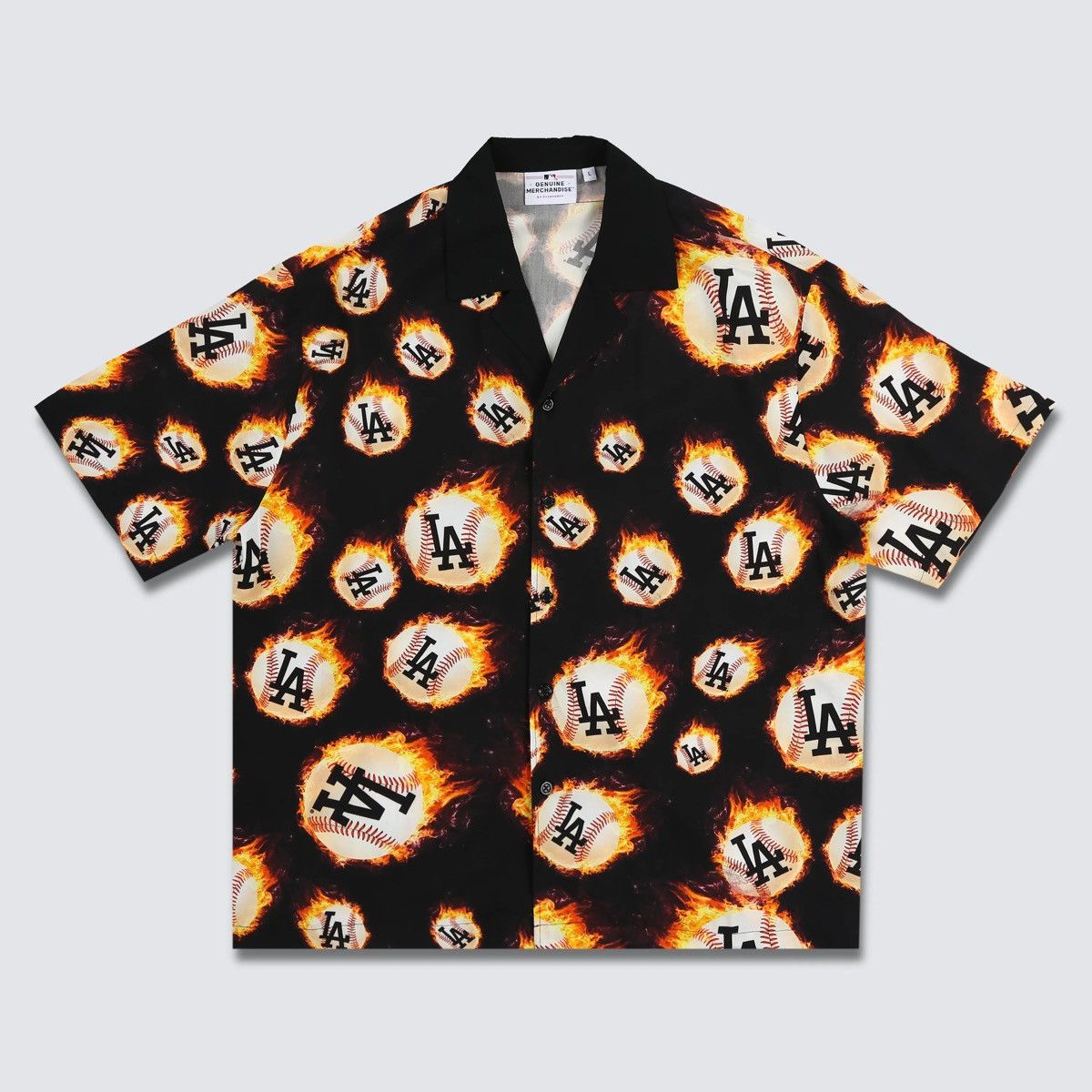 Pleasures Fireball Button Down Dodgers