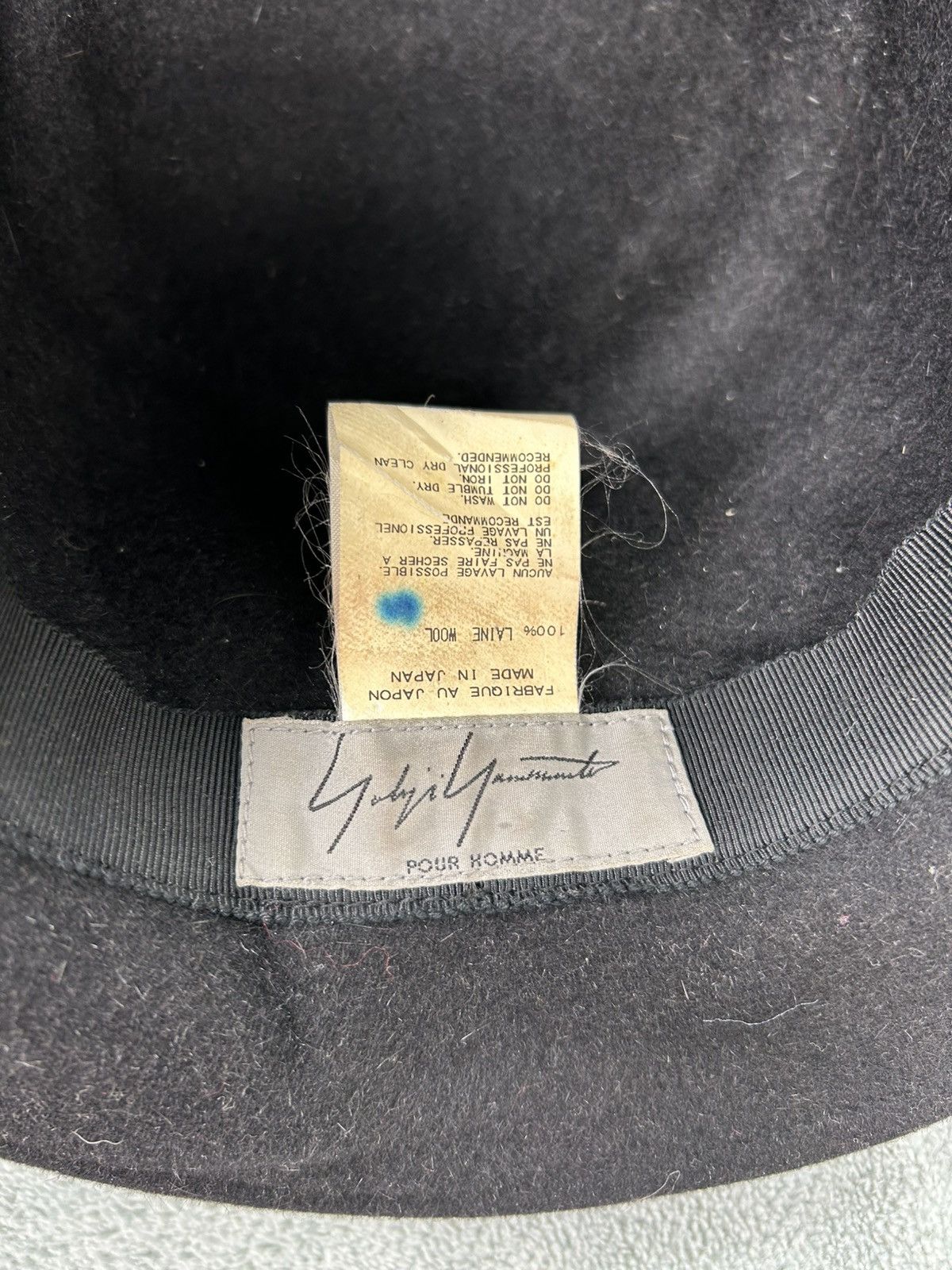 Yohji Yamamoto Yohji Yamamoto Pour Homme Wool Felt Fedora Hat Size ONE SIZE - 6 Thumbnail