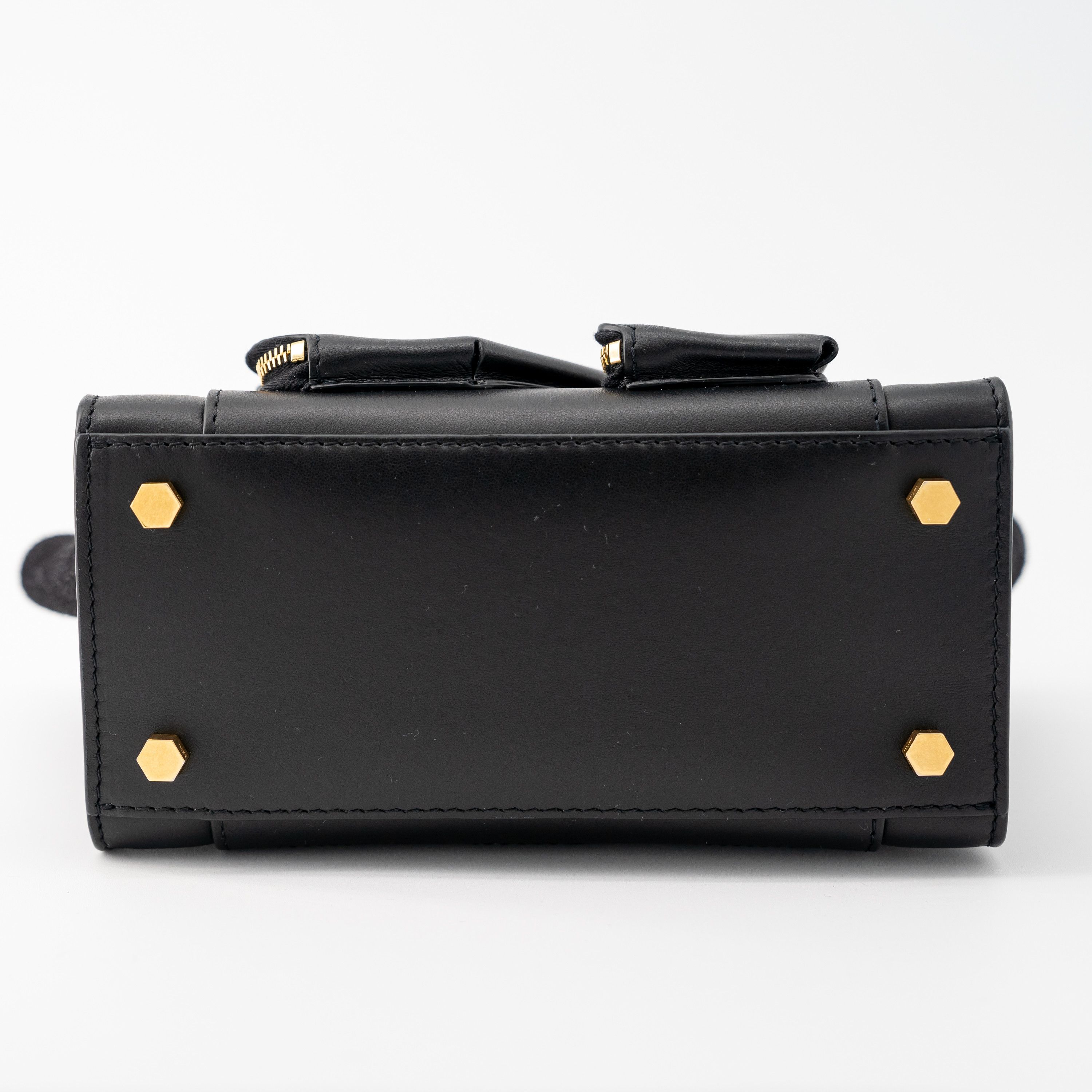 Off-White Off-White City Tote Black Leather Shoulder Bag Gold Size ONE SIZE - 5 Thumbnail