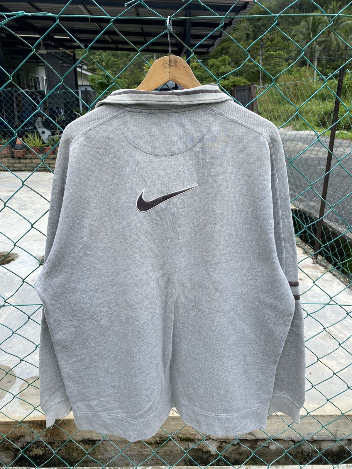 Nike Distressed Nike Y2K pullover zipper side split sweatshirt Size US XXL / EU 58 / 5 - 2 Thumbnail