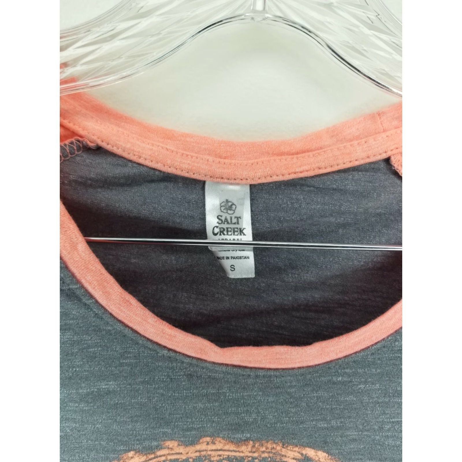 Pinko Salt Creek Women's T-Shirt Long Sleeve Sturgis South Dakota Pink Gray Small Size S / US 4 / IT 40 - 4 Thumbnail
