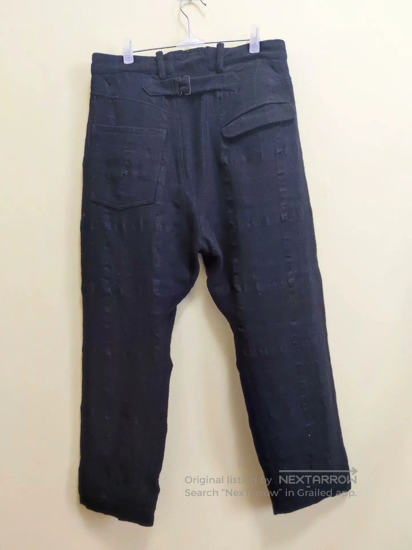 Araki Yuu Araki Yuu Black Wool Trousers. Size US 30 / EU 46 - 4 Thumbnail