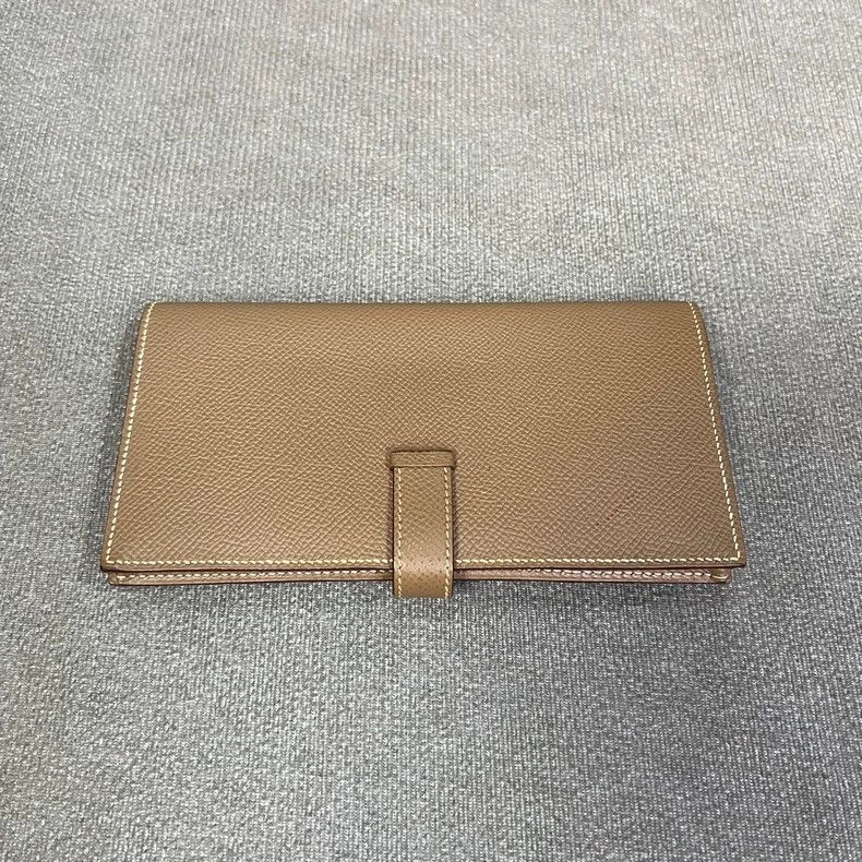 Hermes Hermes Bearn Long Wallet in Gray-2506 Size ONE SIZE - 2 Thumbnail