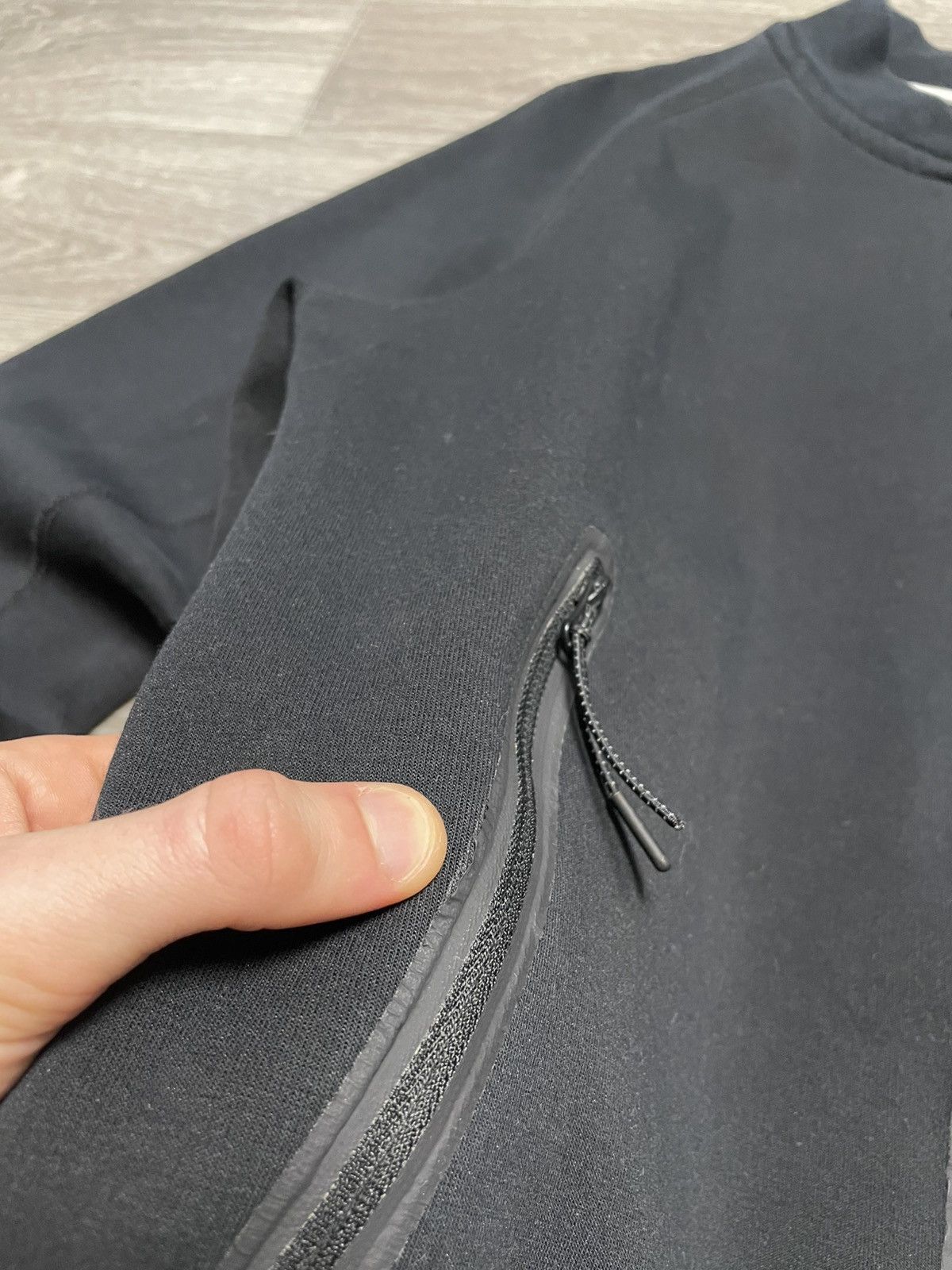 Nike Nike Tech Fleece Black Varsity Bomber Jacket Size US S / EU 44-46 / 1 - 9 Thumbnail