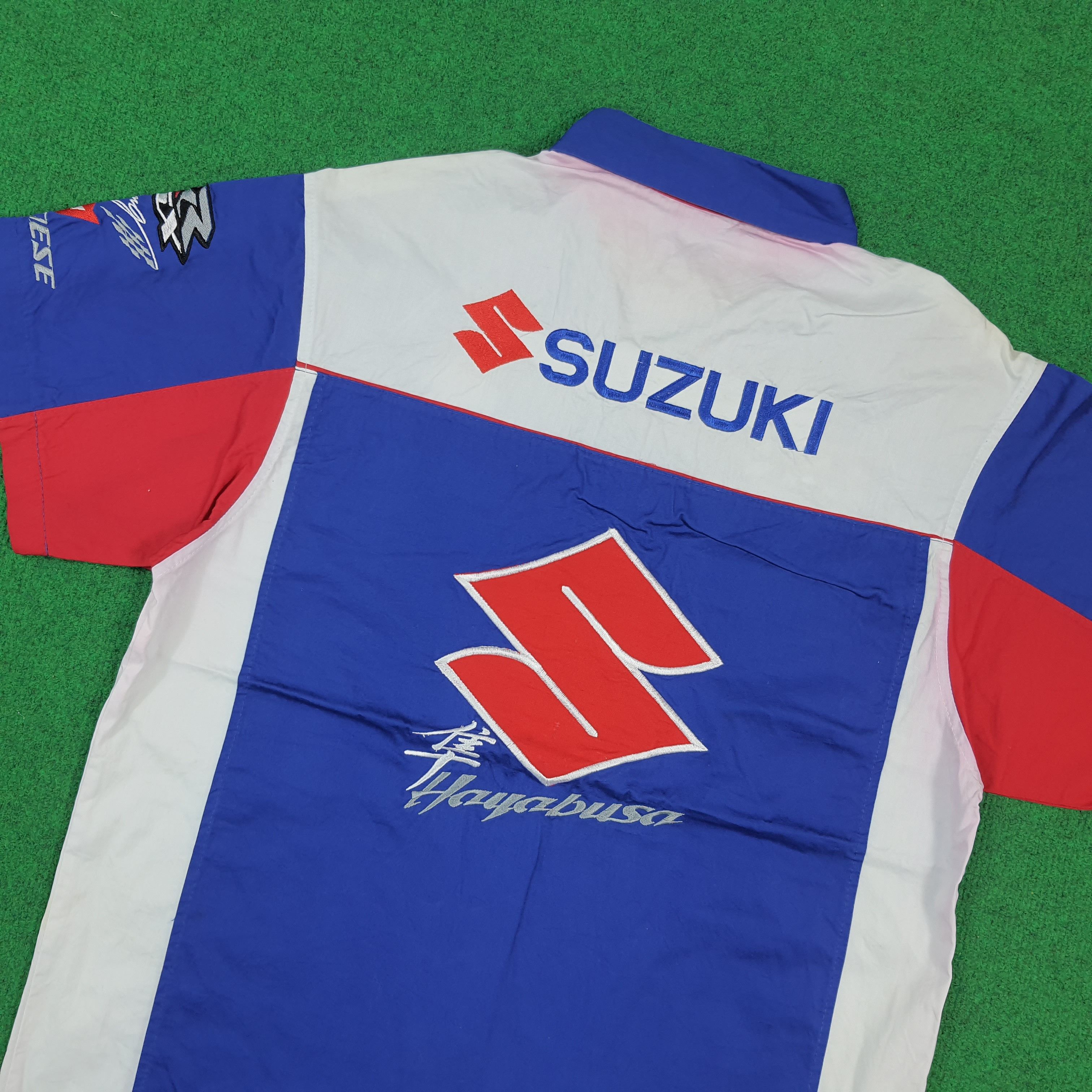 Japanese Brand Vintage Suzuki Hayabusa Racing Team Work Shirt C294N67 Size US S / EU 44-46 / 1 - 2 Thumbnail