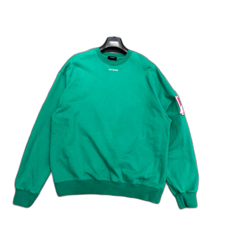 WE11DONE we11done green sweatshirt with logo details Size US S / EU 44-46 / 1 - 1 Thumbnail