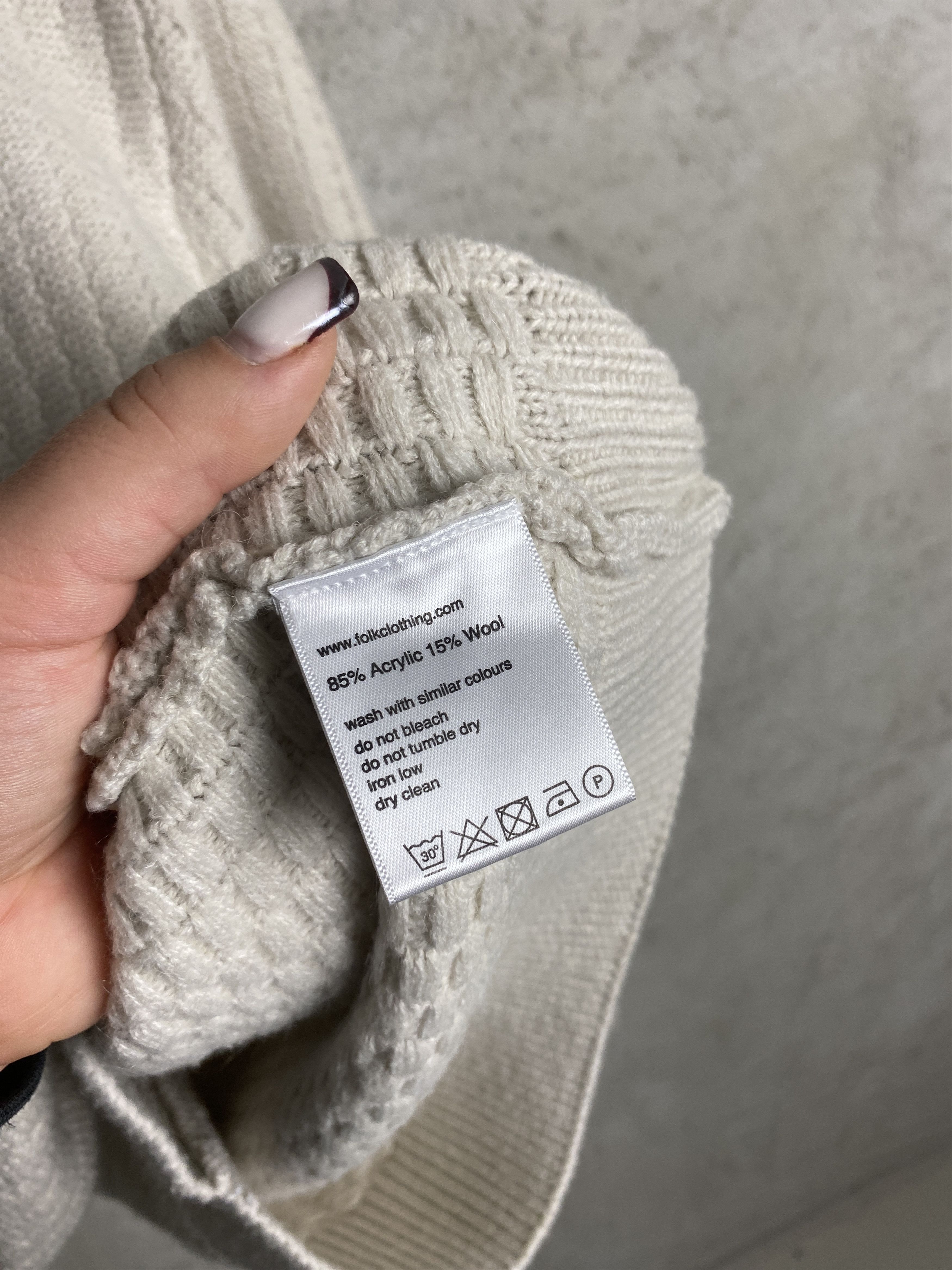 Folk Folk acrylic wool casual sweater knitwear Size US M / EU 48-50 / 2 - 4 Thumbnail