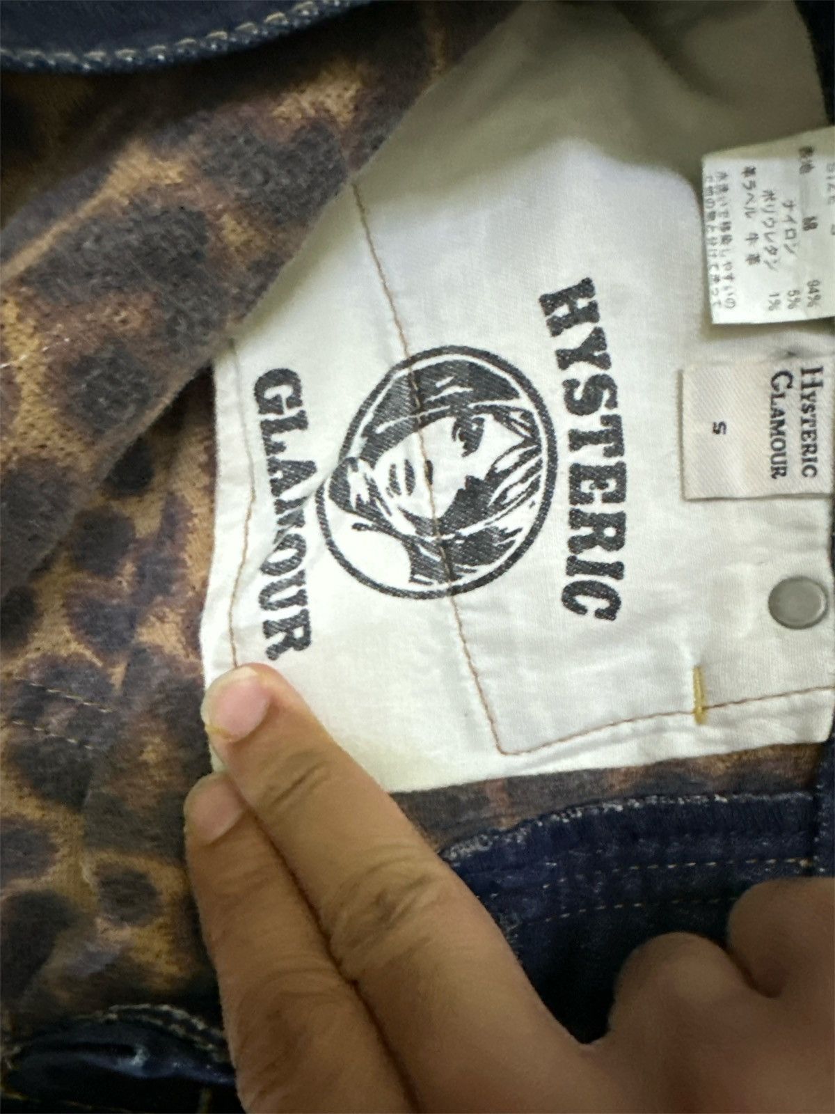 Hysteric Glamour Hysteric Glamour Studded Jeans Leopard Style Goa Lgb Y2K Size US 31 - 6 Thumbnail