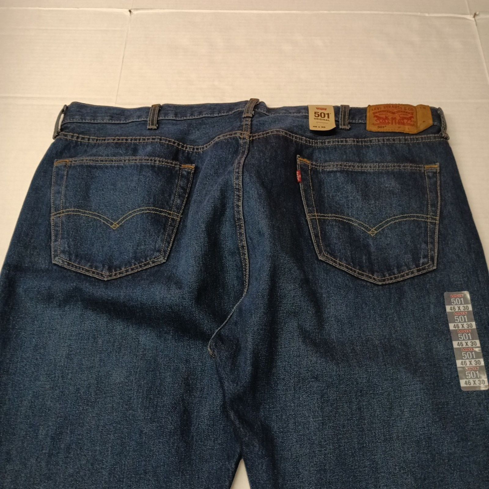 Levi's Levi's 501 Original Jeans Men 46x30 Blue Button Fly Straight Size US 44 / EU 60 - 9 Thumbnail