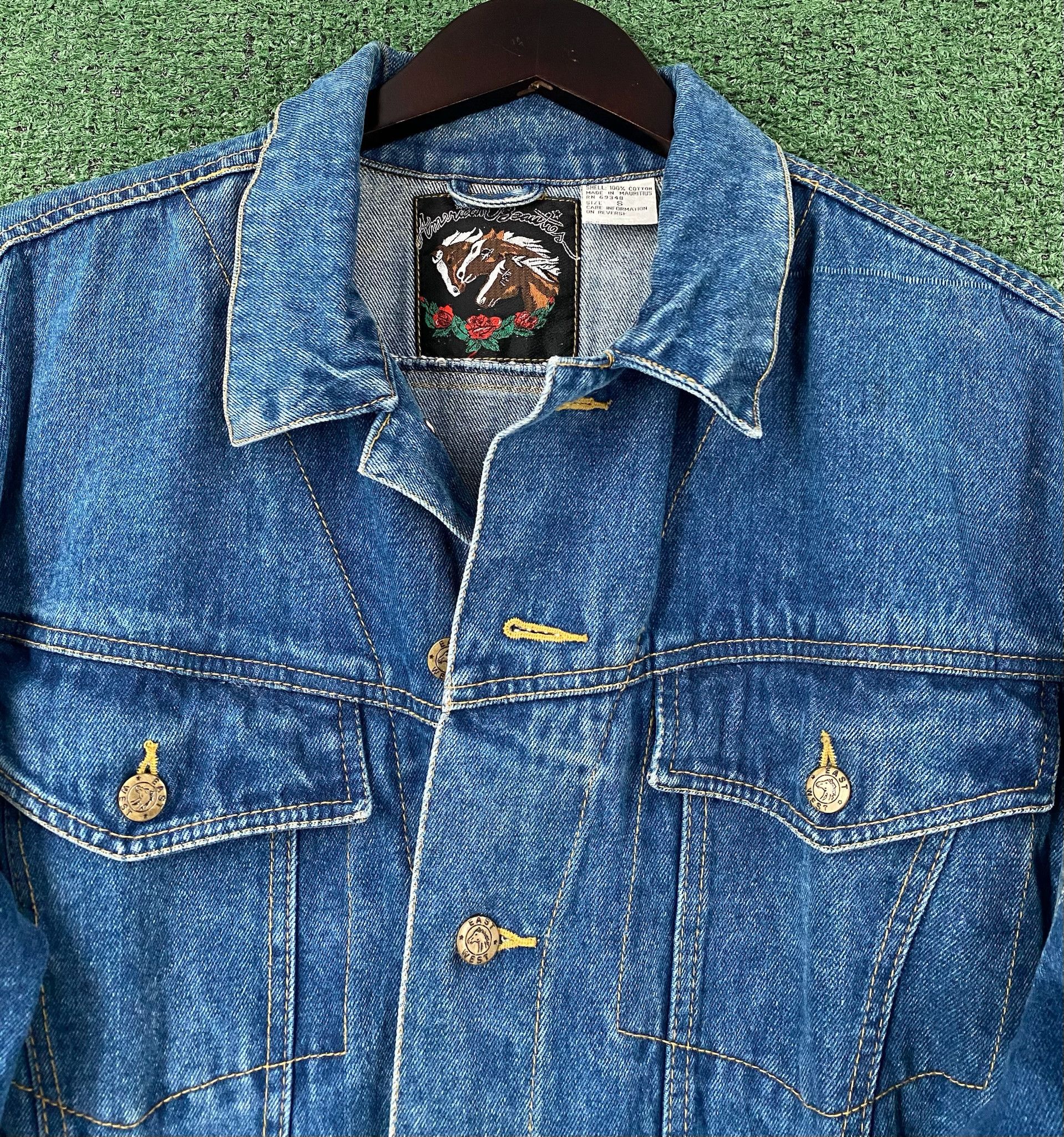 Vintage 90’s American Beauties Denim Clenched Waist Jacket Small Size S / US 4 / IT 40 - 3 Thumbnail