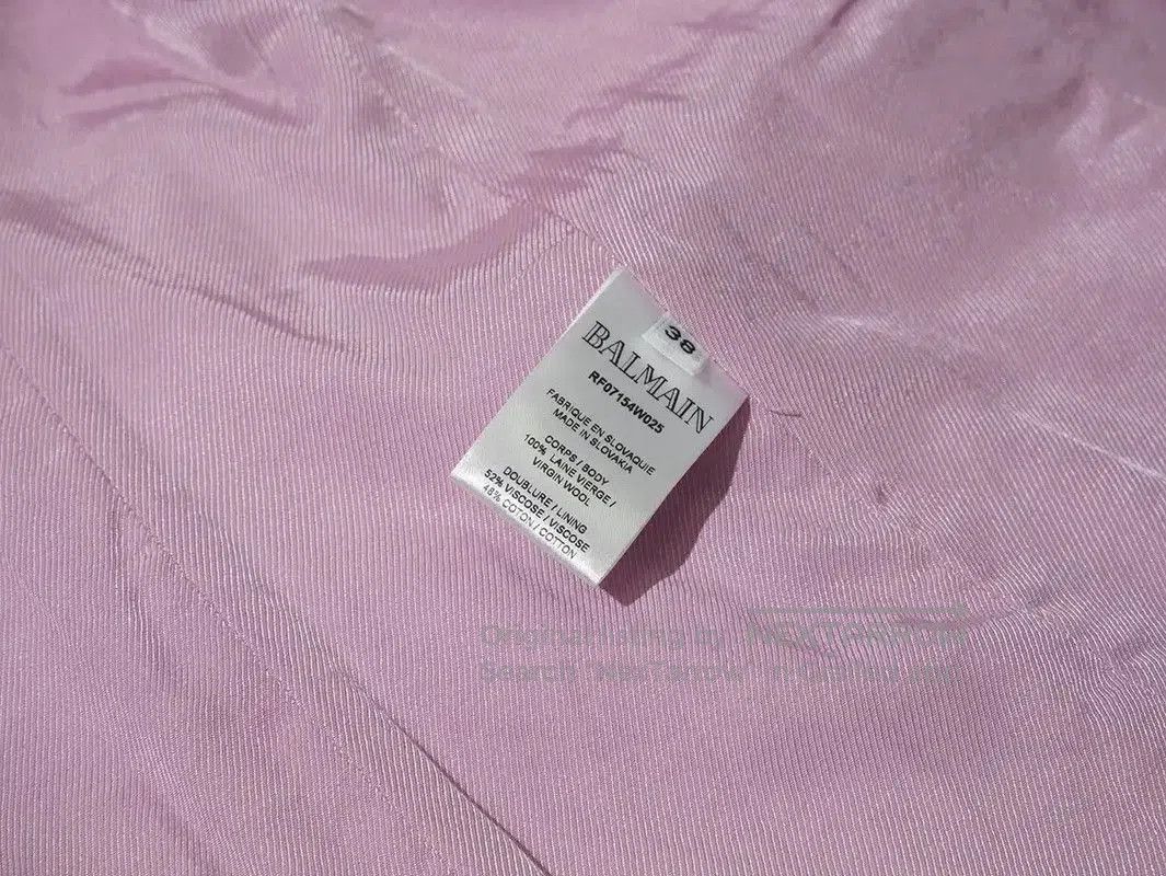Balmain Balmain Pink Cotton Women's Jacket . Size M / US 6-8 / IT 42-44 - 6 Thumbnail