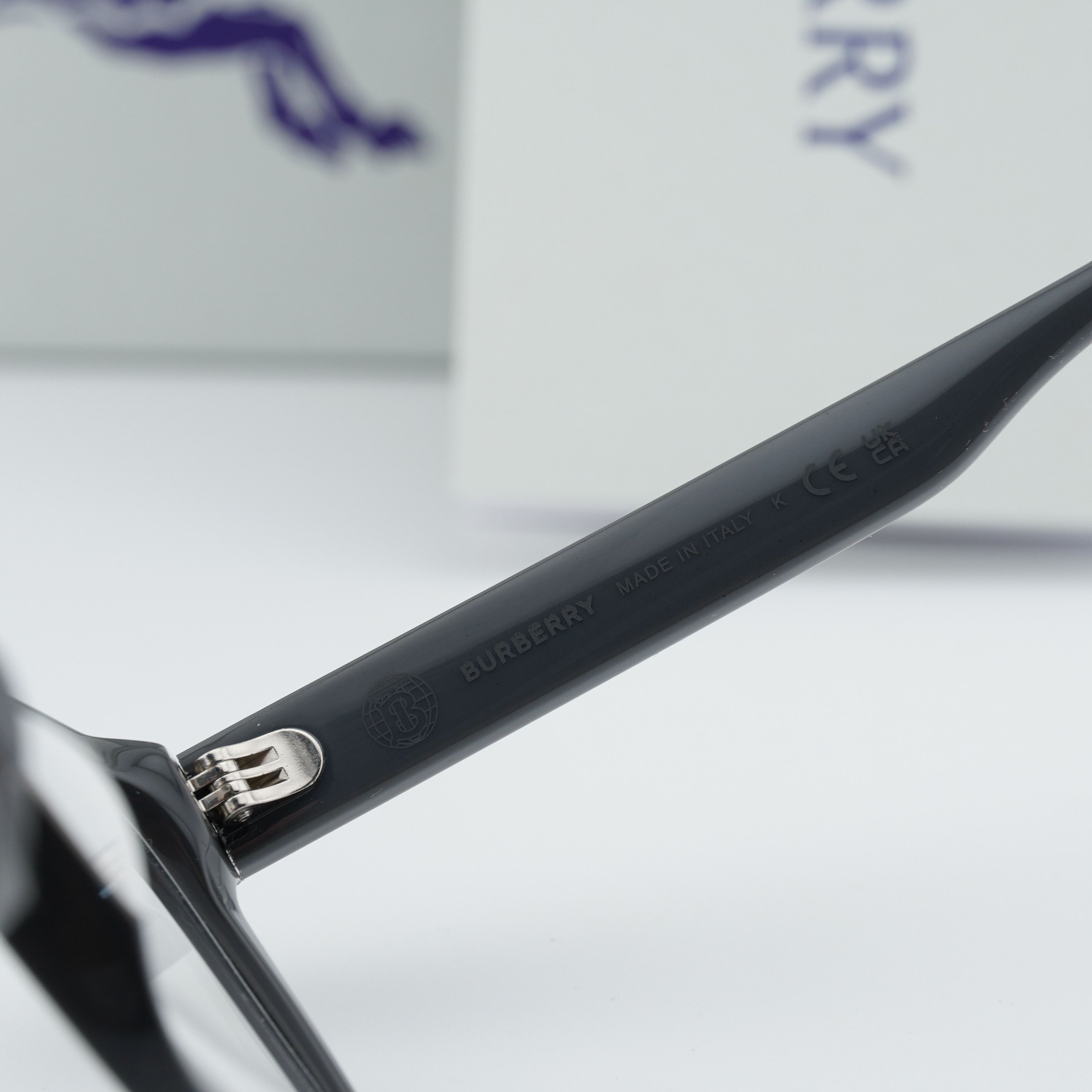 Burberry Burberry BE2393D 4185 Men Eyeglasses Grey 55mm Rectangle Size ONE SIZE - 3 Thumbnail