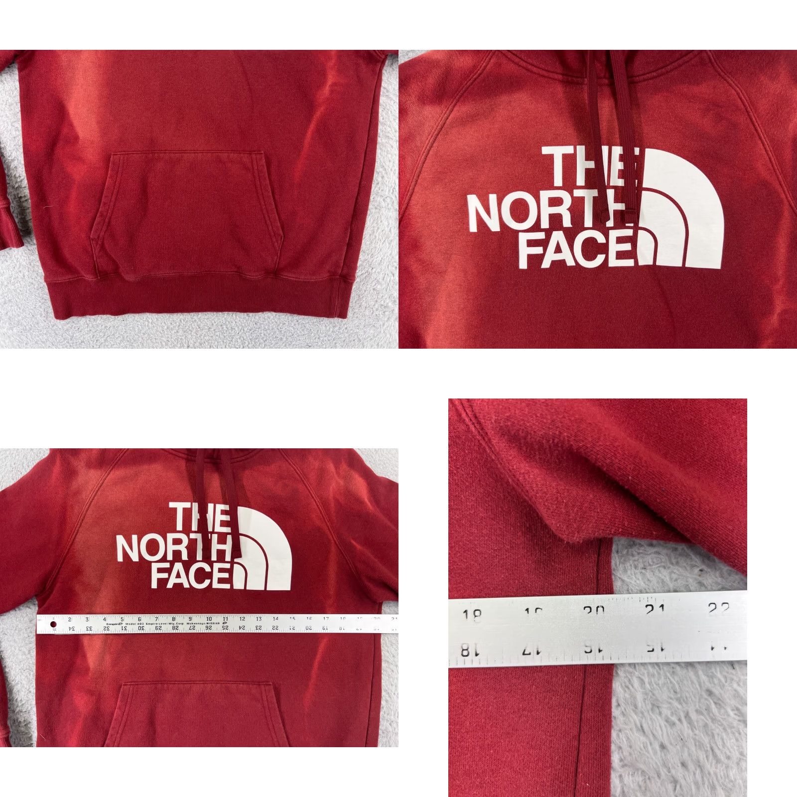 The North Face The North Face Womens Sweater Pullover Hoodie Jersey Cotton Blend Red Medium Size M / US 6-8 / IT 42-44 - 8 Thumbnail