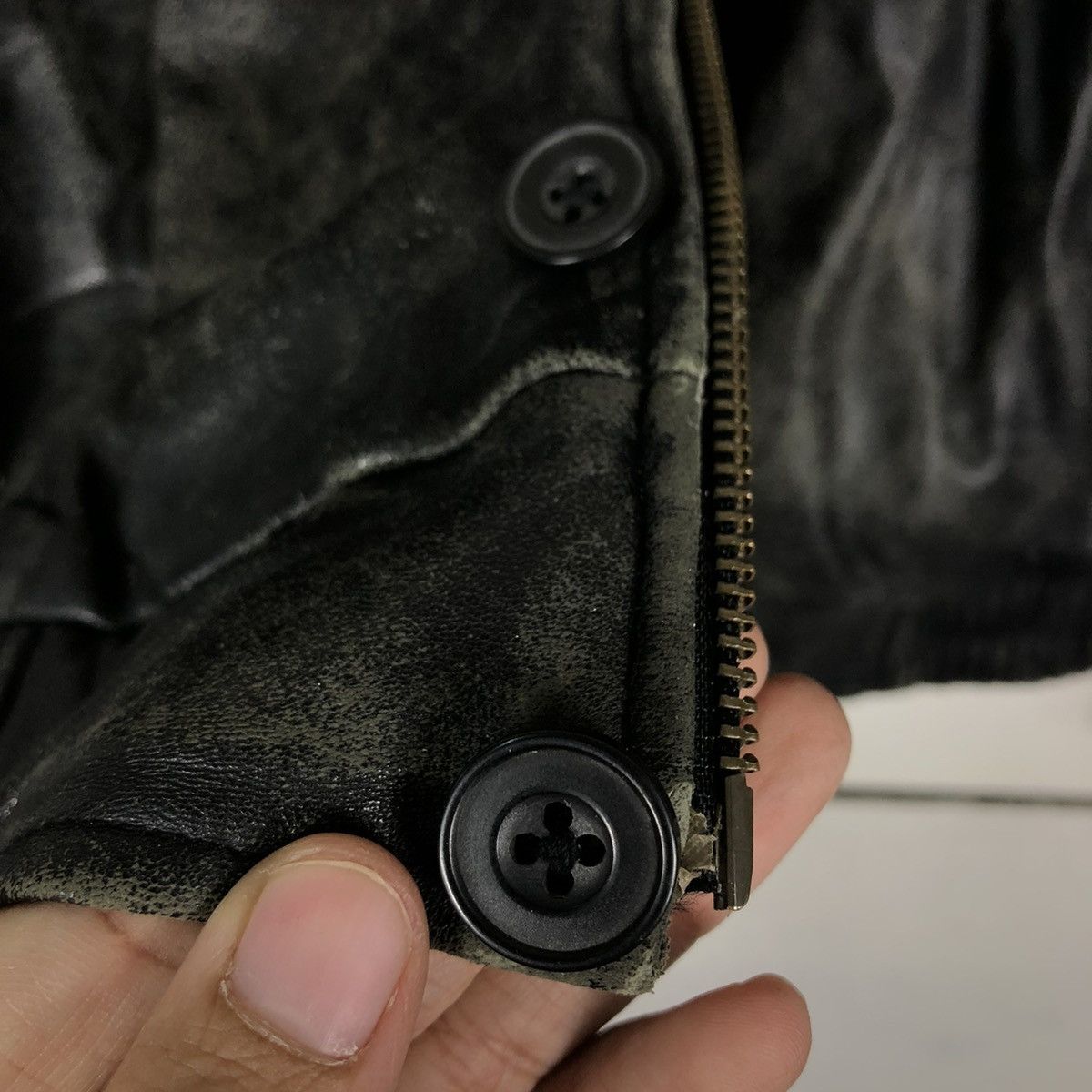 Japanese Brand 🔥90’s Vintage Leather Biker Jacket Nicole Issey Miyake Size US M / EU 48-50 / 2 - 14 Thumbnail