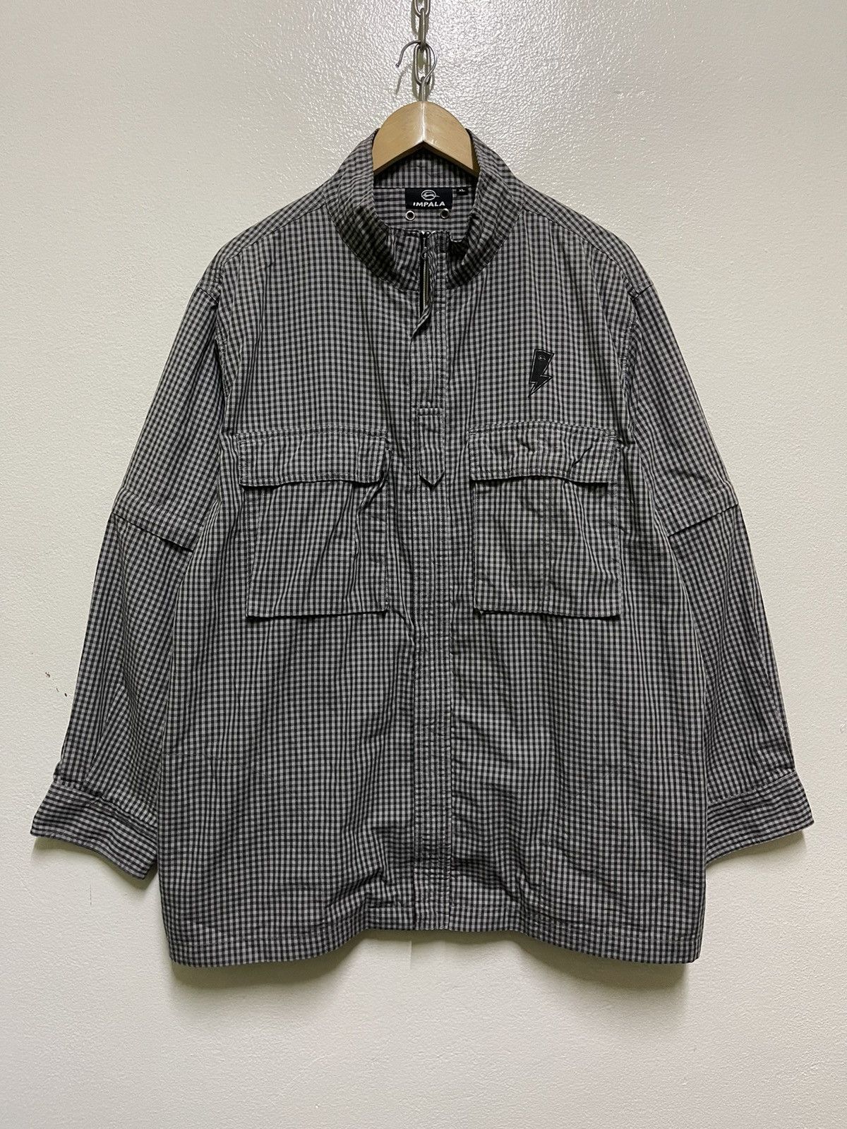 Japanese Brand Impala Zipper Shirt Tactical Pocket Removeable Sleeve Size US XL / EU 56 / 4 - 1 Thumbnail