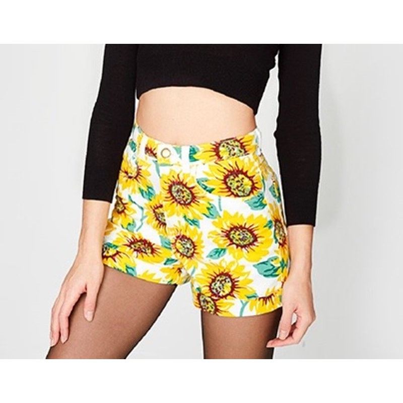 American Apparel American Apparel | Sunflower High Waisted Shorts | 24/25 Size 24" / US 00 / IT 34 - 11 Thumbnail