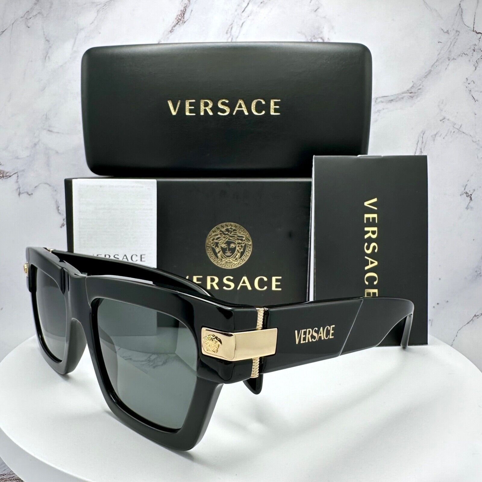Versace VERSACE Sunglasses Black Gold Special Project Dwayne Wade Size ONE SIZE - 18 Thumbnail