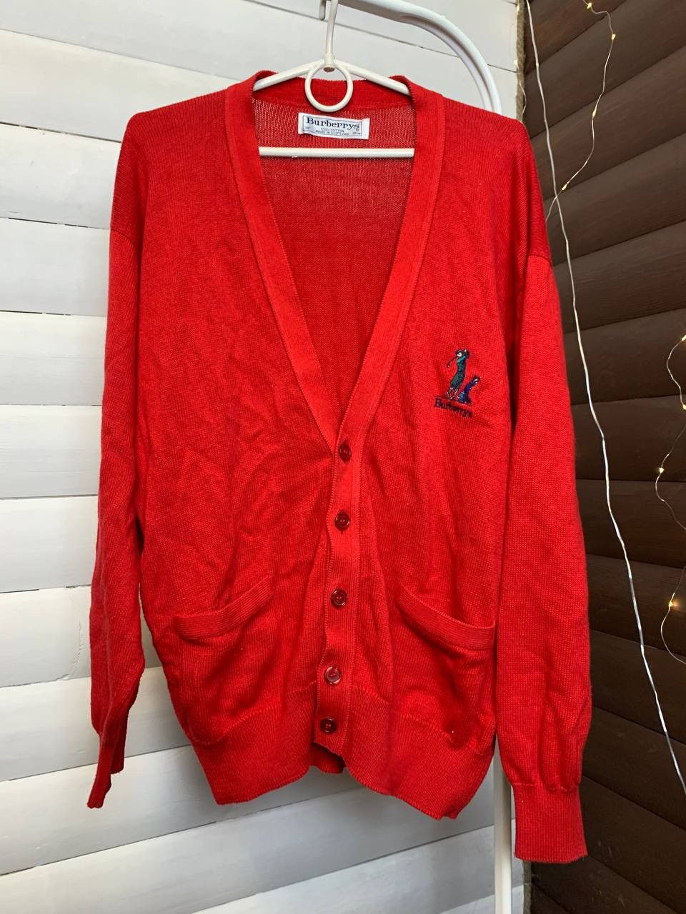 Burberry × Vintage Vintage Cardigan Burberrys Sweater Logo Size US L / EU 52-54 / 3 - 1 Thumbnail