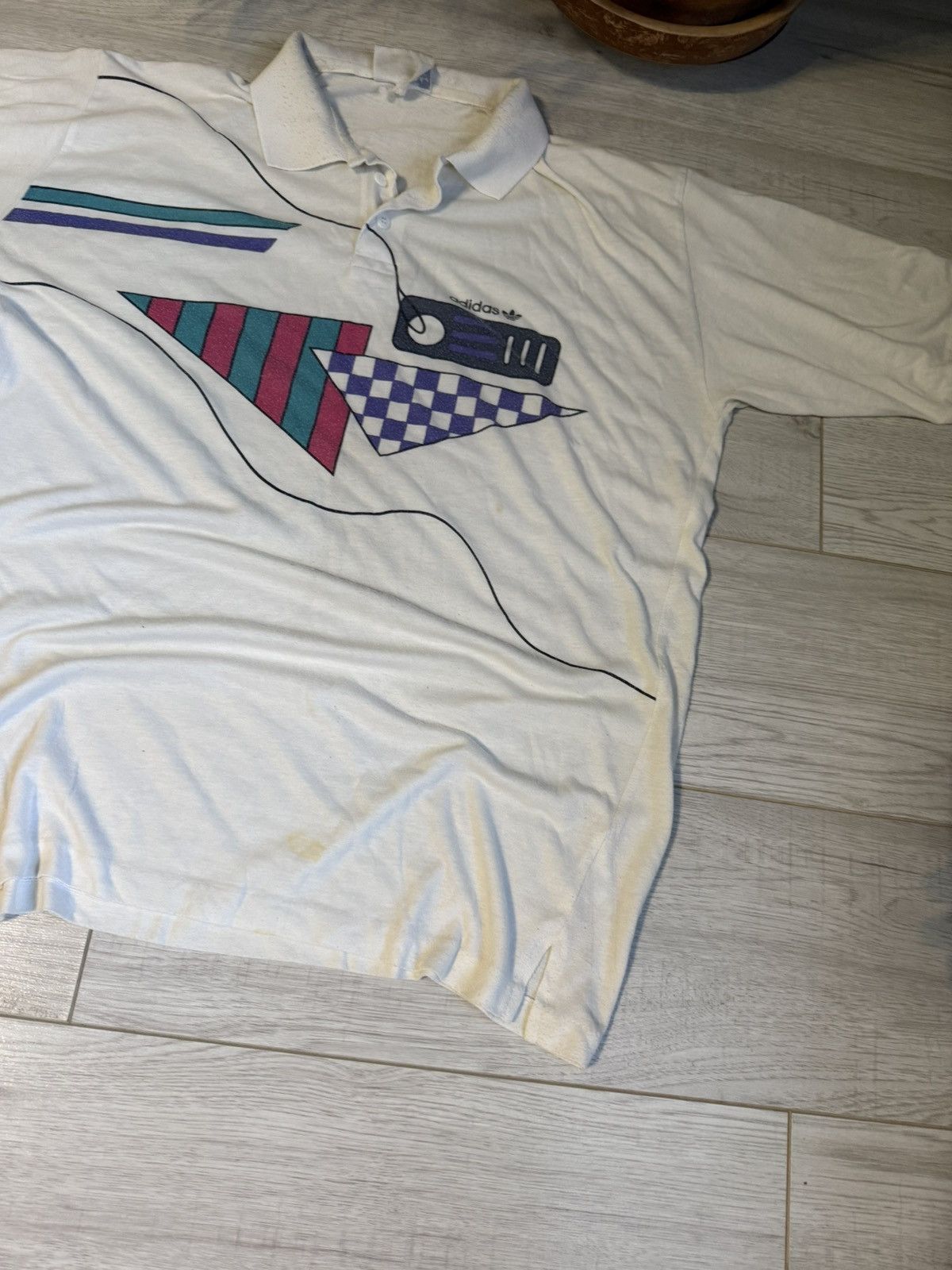 Adidas Vintage Adidas Polo 80’s rare logo tee archival t-shirt Size US M / EU 48-50 / 2 - 3 Thumbnail
