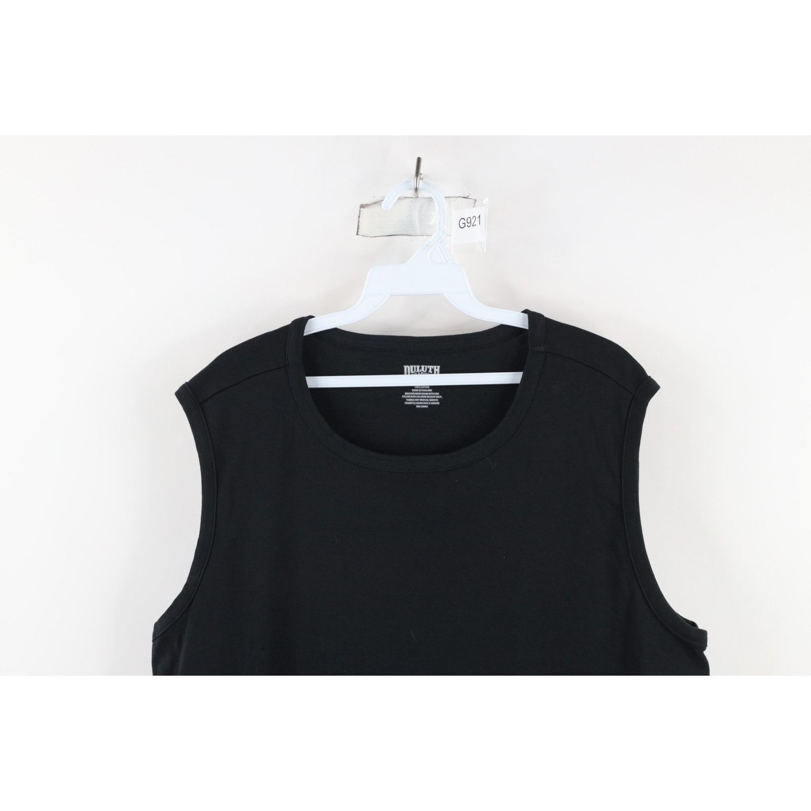 Vintage Duluth Trading Co Blank Ribbed Knit Longtail T Tank Top Size XL / US 12-14 / IT 48-50 - 2 Thumbnail
