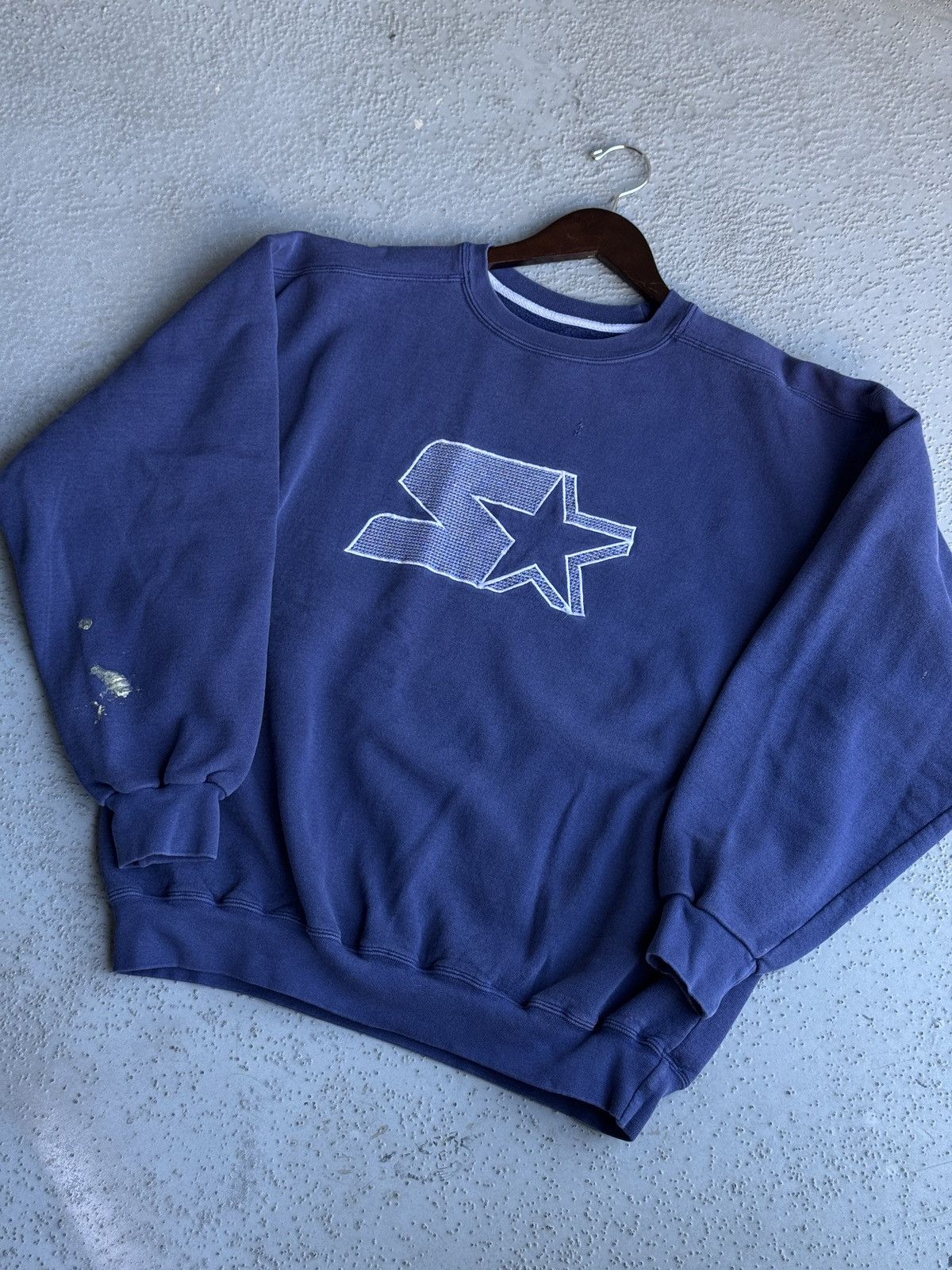 Starter Vintage STARTER Sweatshirt Big Logo Embroidery USA made Size US L / EU 52-54 / 3 - 1 Thumbnail