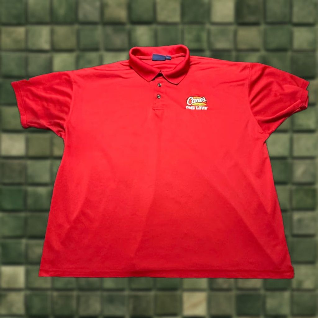 Vintage Raising Canes Employee Polo Shirt Mens 3XL Red Short Sleeve Work Uniform Shirt Mens 3XL Red Polo Shirt Size US XXL / EU 58 / 5 - 1 Thumbnail