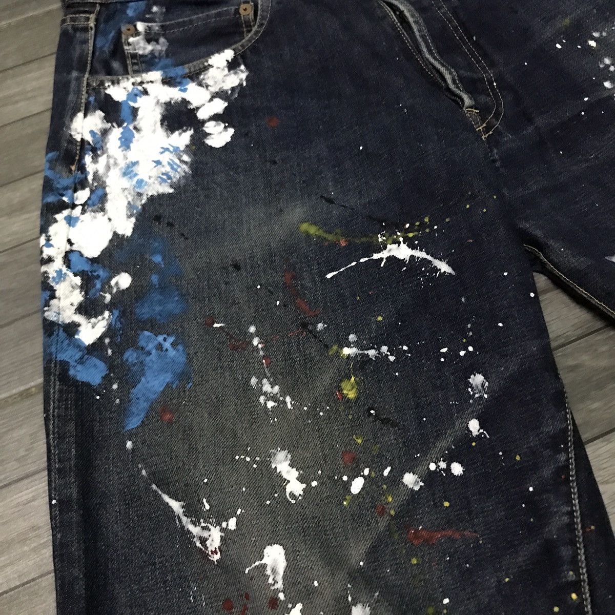 Japanese Brand × Vintage Vintage Gowest selvedge jeans like junya watanabe painter Size US 33 - 3 Thumbnail