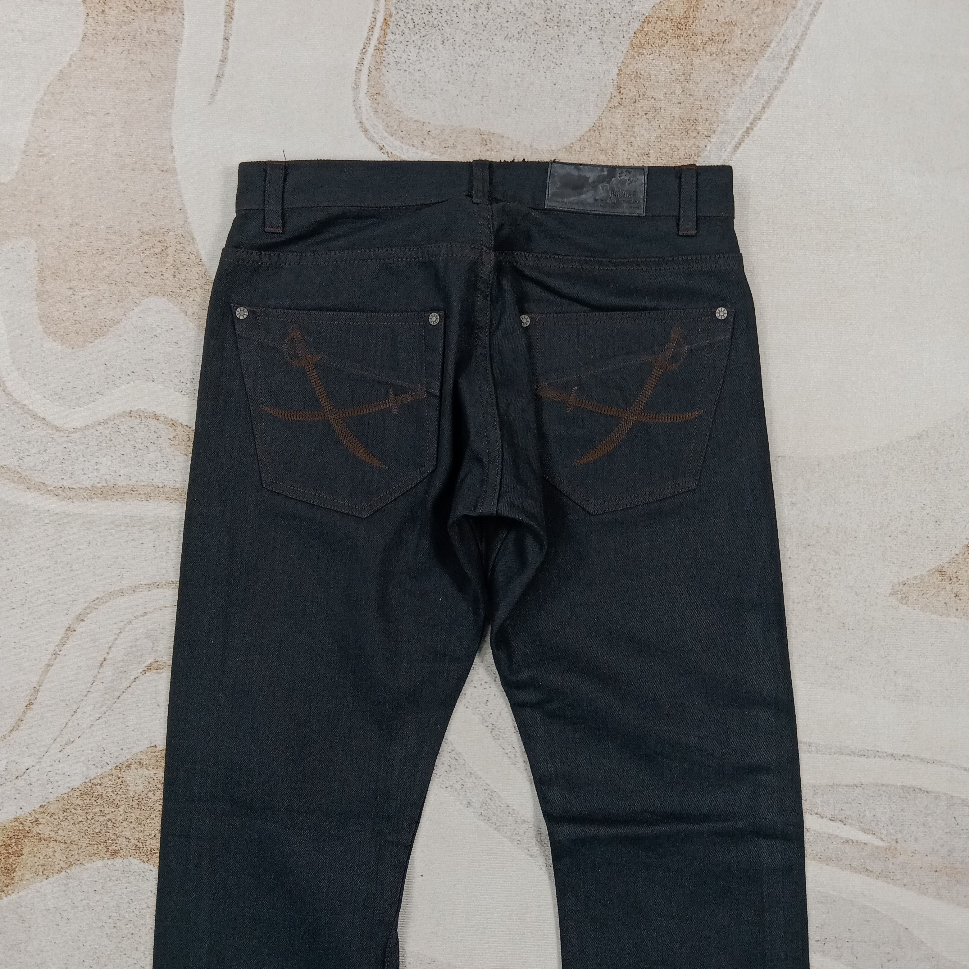 Japanese Brand Abordage by Hiromu Takahara Japan Punk Denim Pants C280N6 Size US 31 - 2 Thumbnail