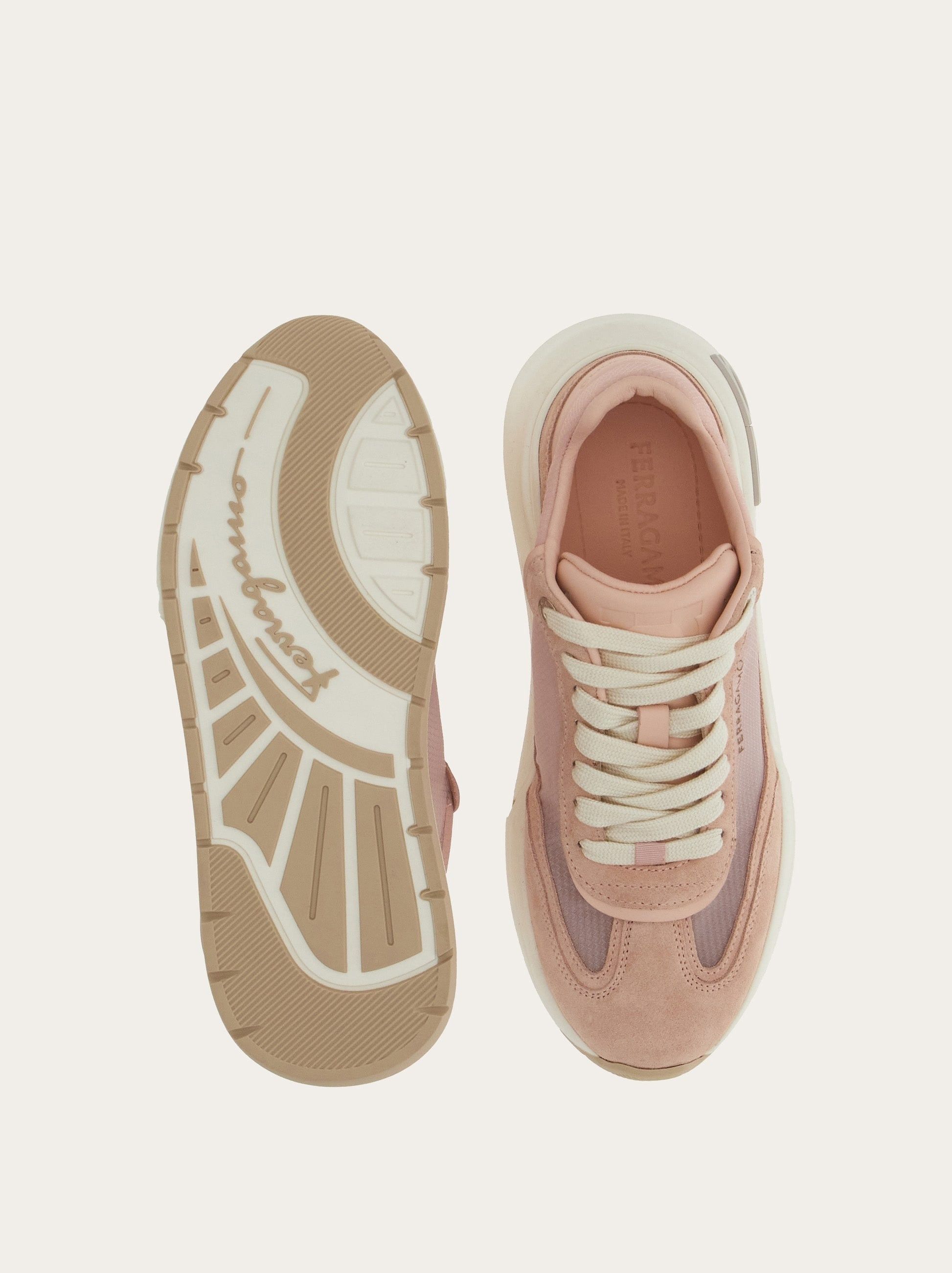 Salvatore Ferragamo o1s1rm0924 Gancini Low-Top Sneakers in Nylund Pink Size US 7.5 / IT 37.5 - 5 Thumbnail