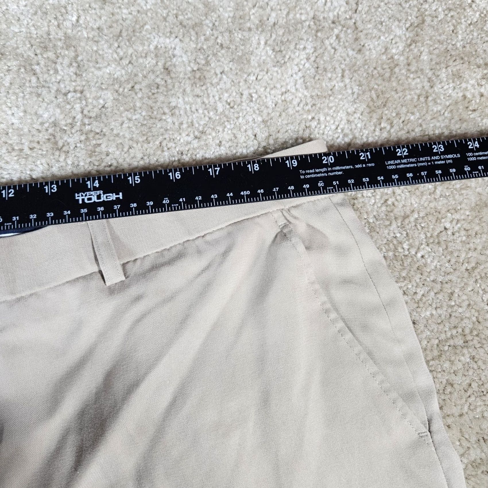 Vintage Byron Nelson Beige Mens Chino Shorts Size 40 Stretch Casual Travel Formal Size US 40 / EU 56 - 6 Thumbnail